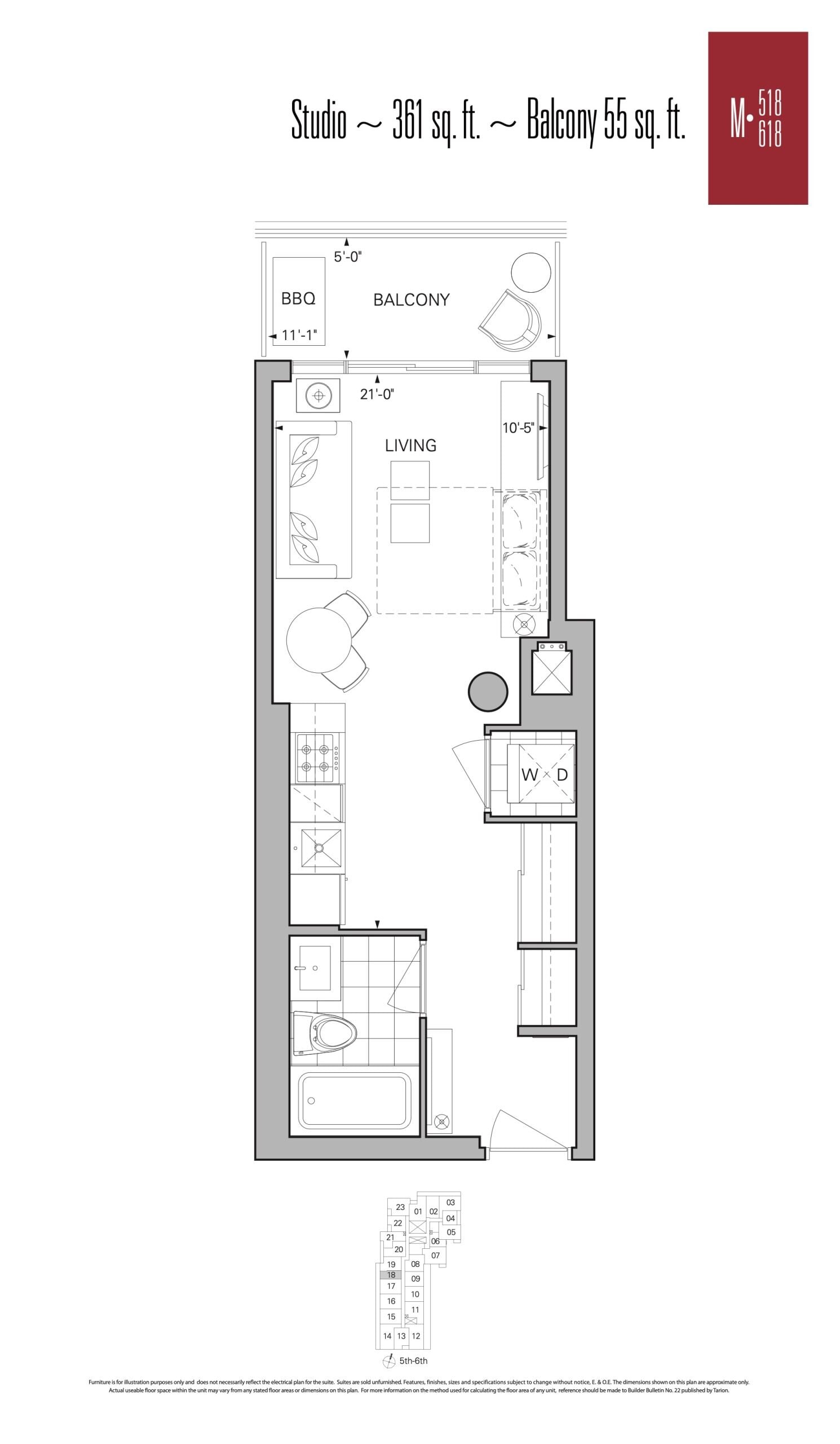M-518 | M-618 floor plan