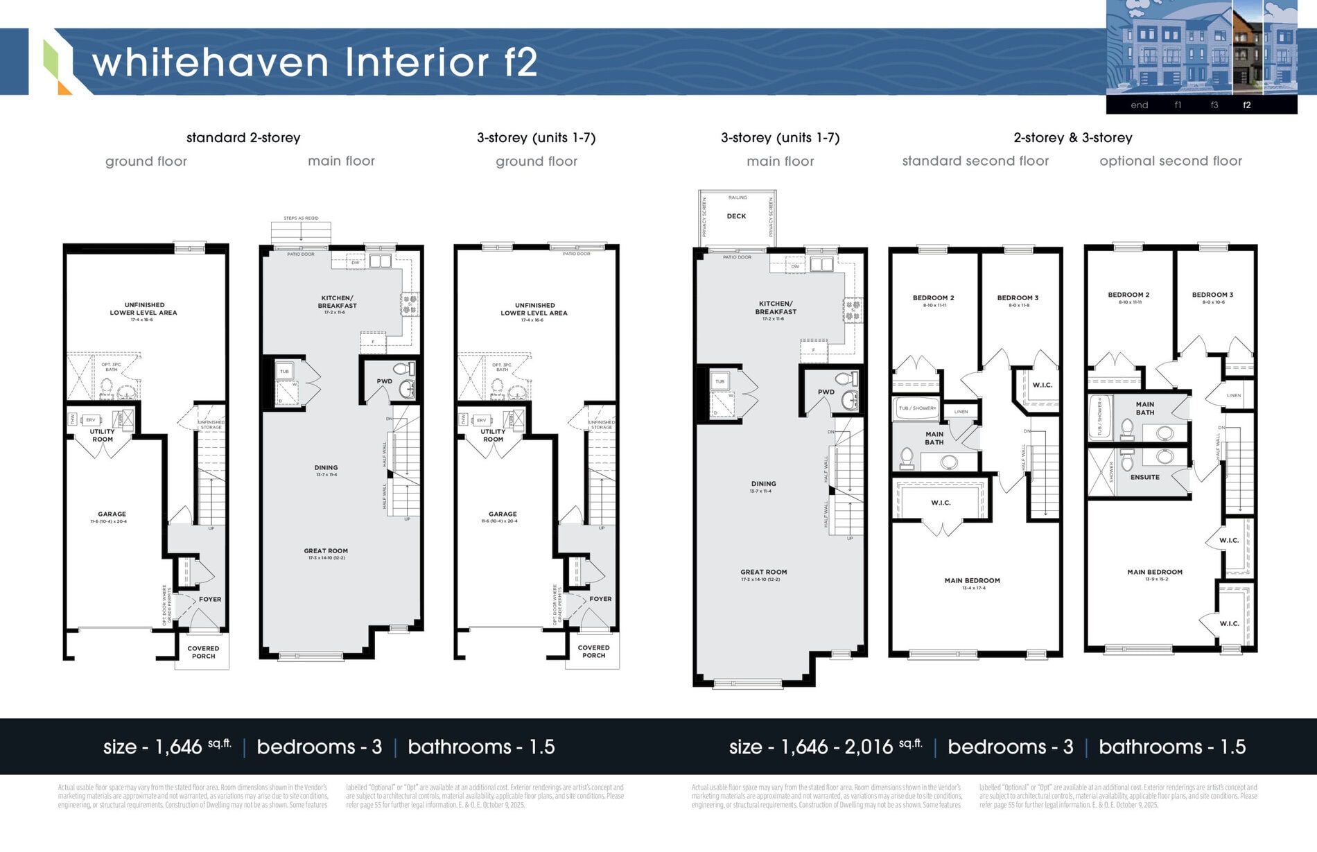 Whitehaven Interior F2 floor plan