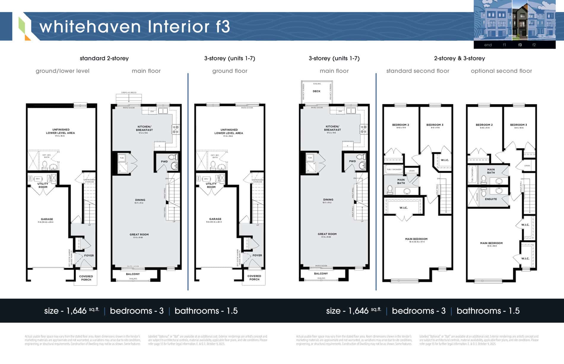 Whitehaven Interior F3 floor plan