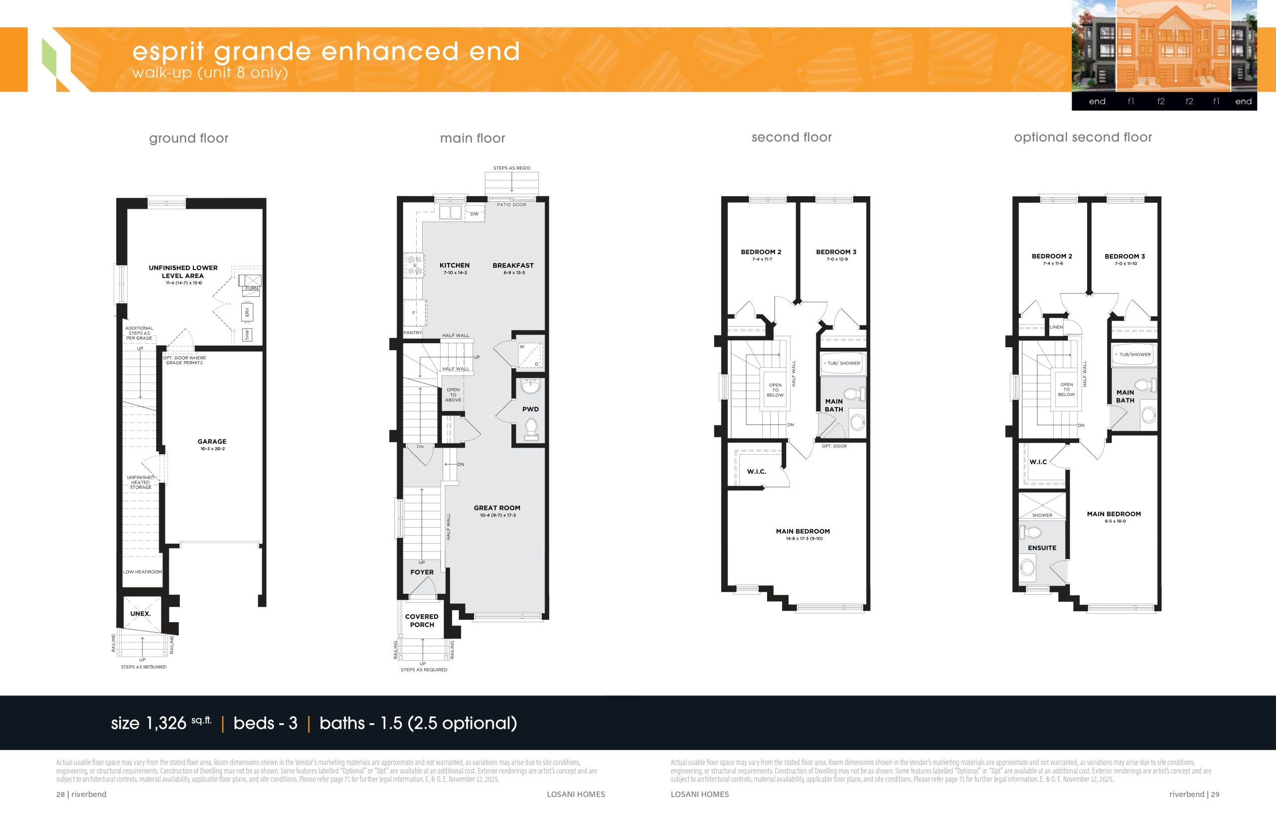 Esprit Grande Enhanced End floor plan