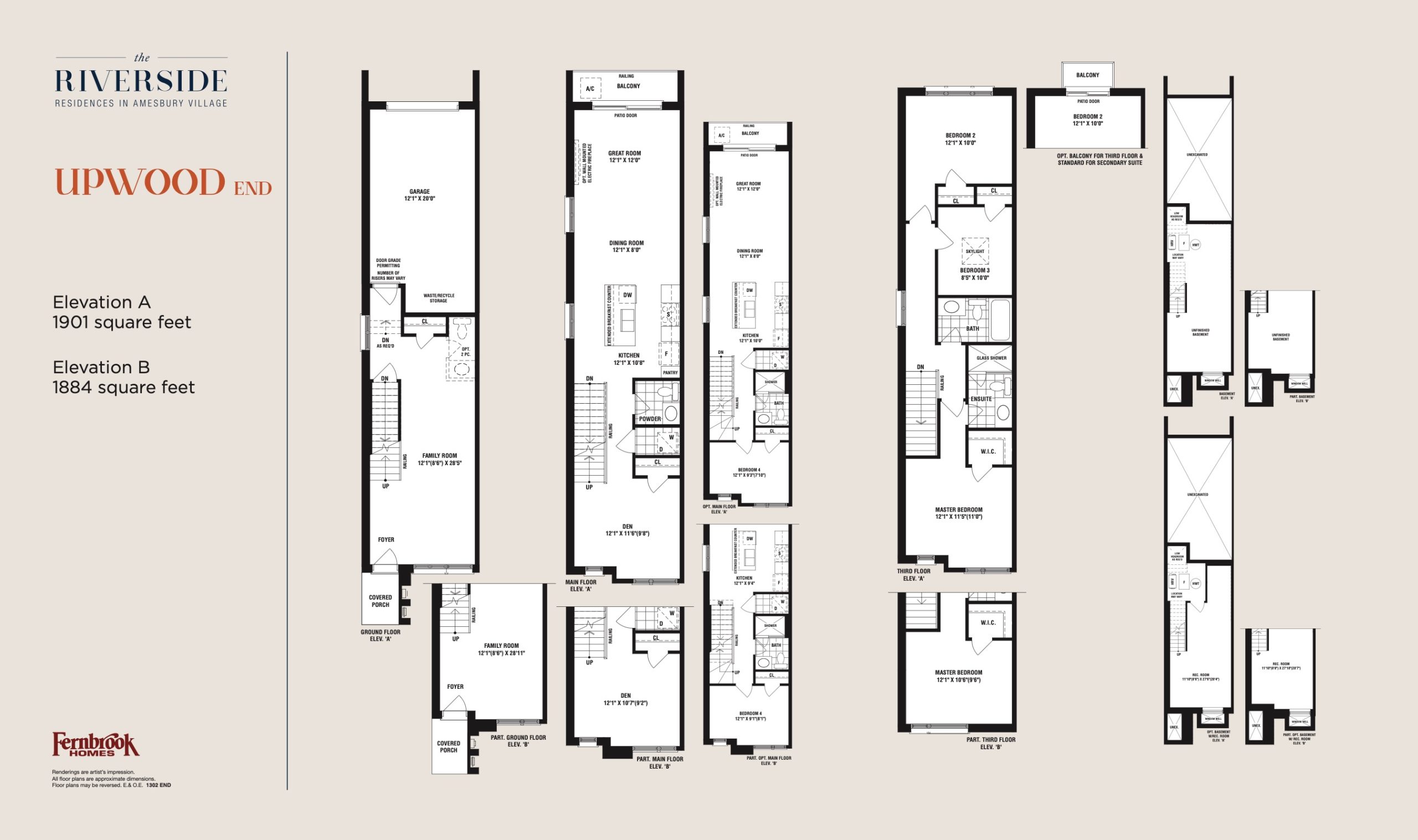 Upwood - End floor plan