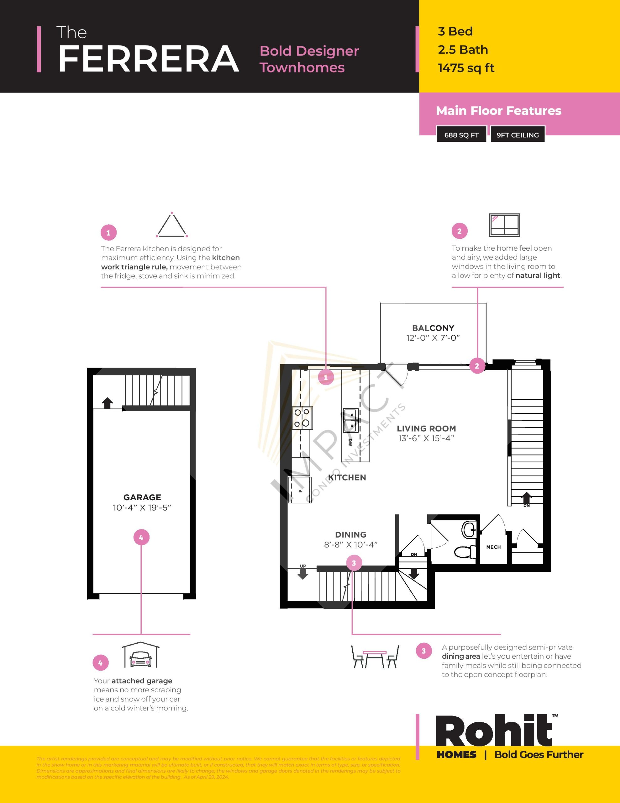 The Ferrera floor plan