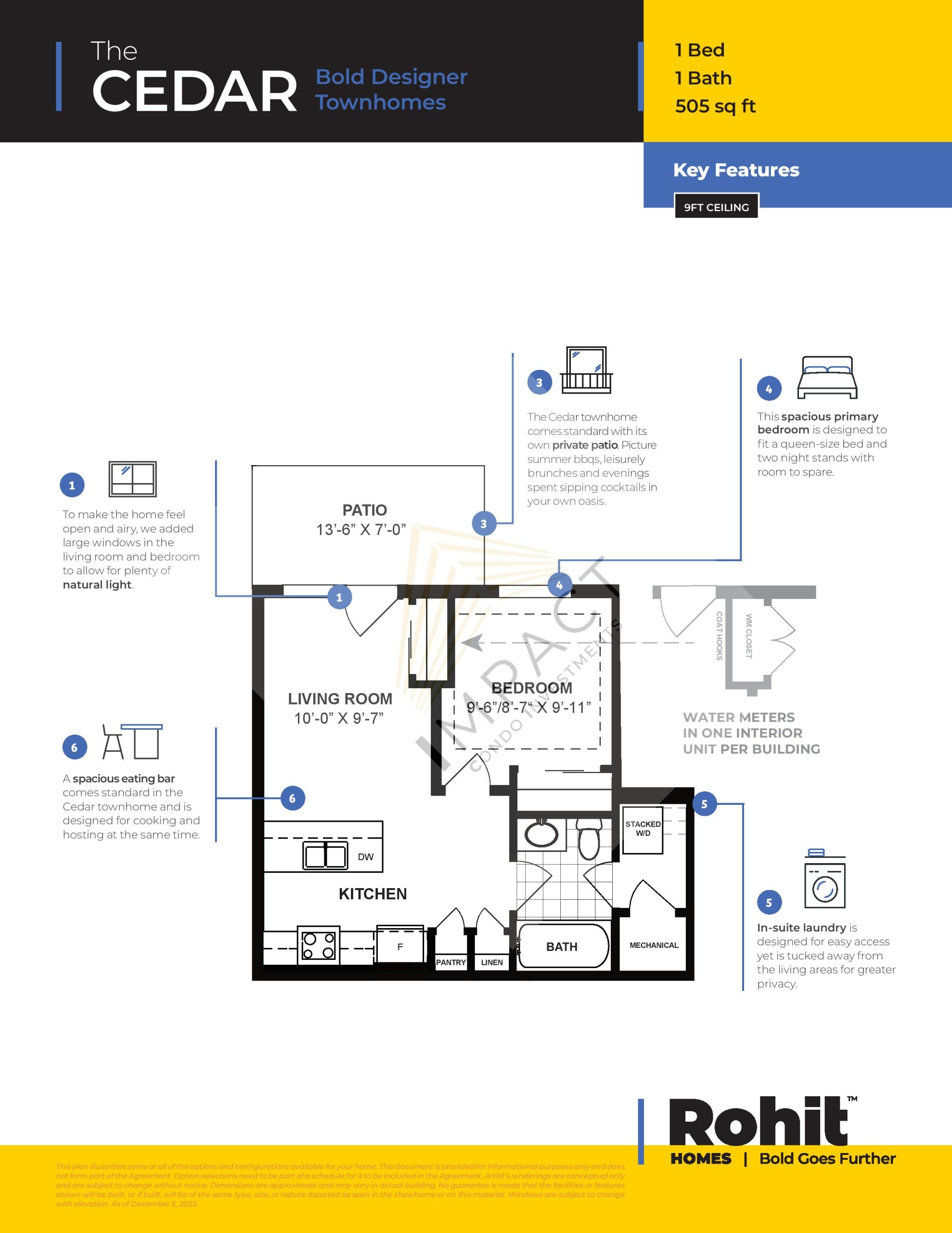 The Cedar floor plan