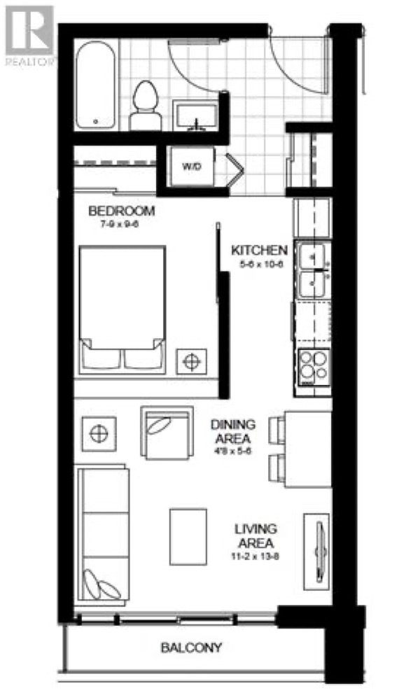 Sage Platinum Condos beds baths Studio floor plan