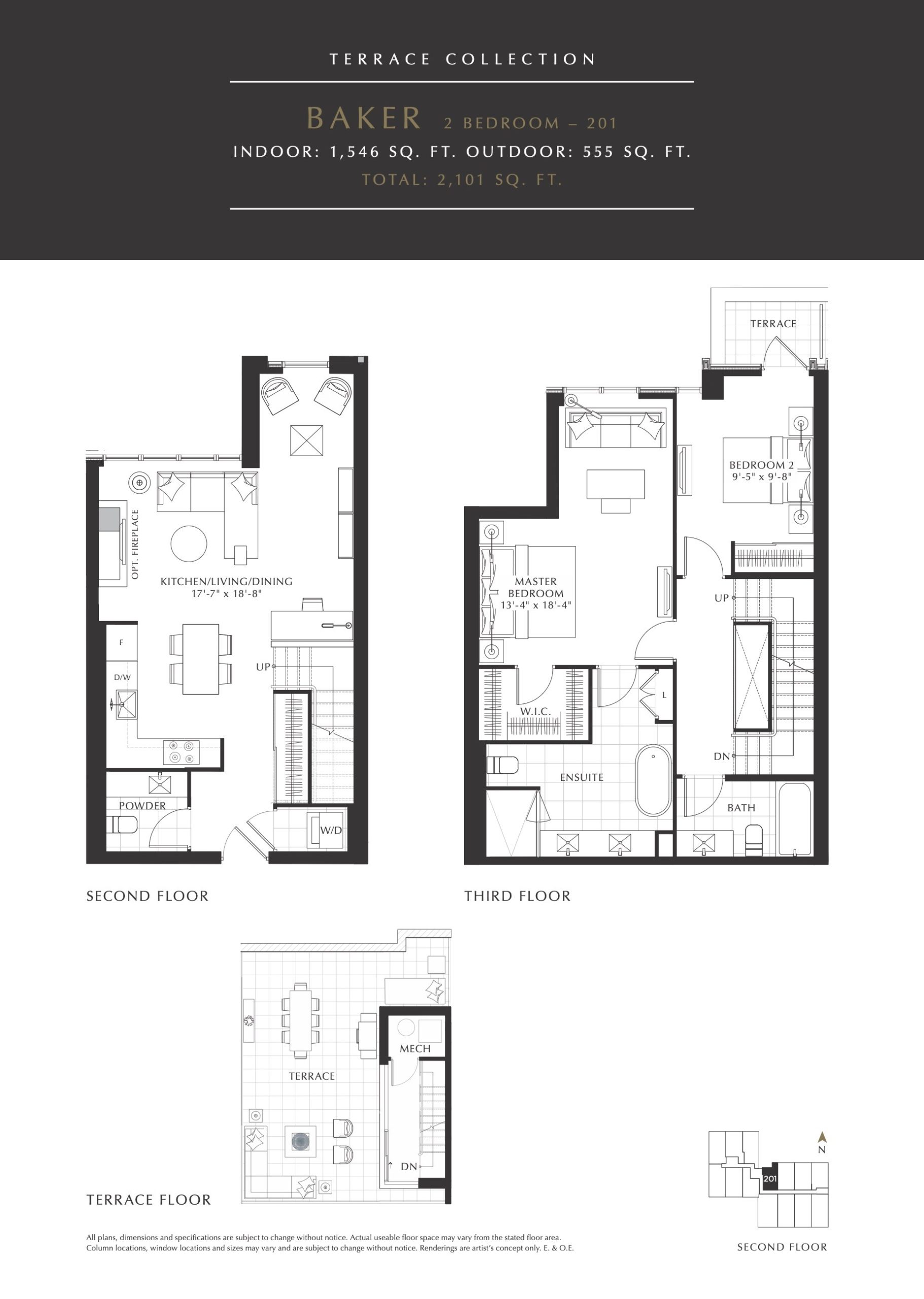 Baker - Terrace Collection floor plan
