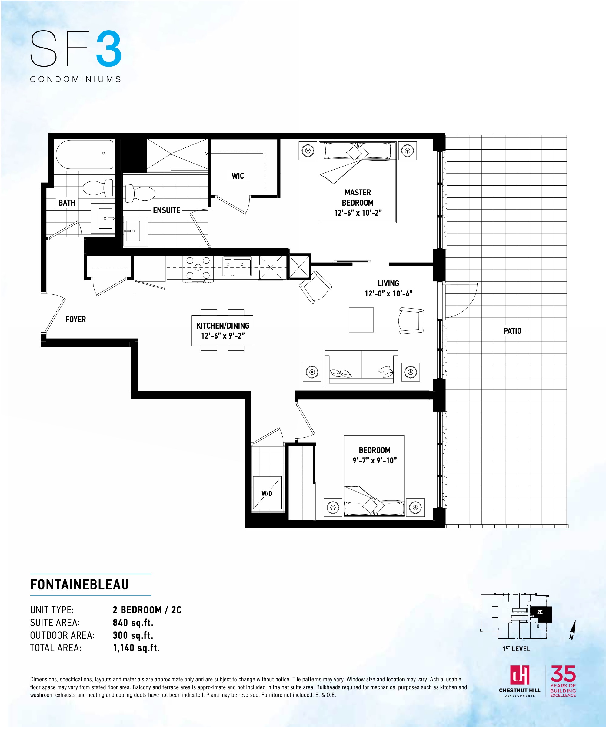Fontainebleau floor plan