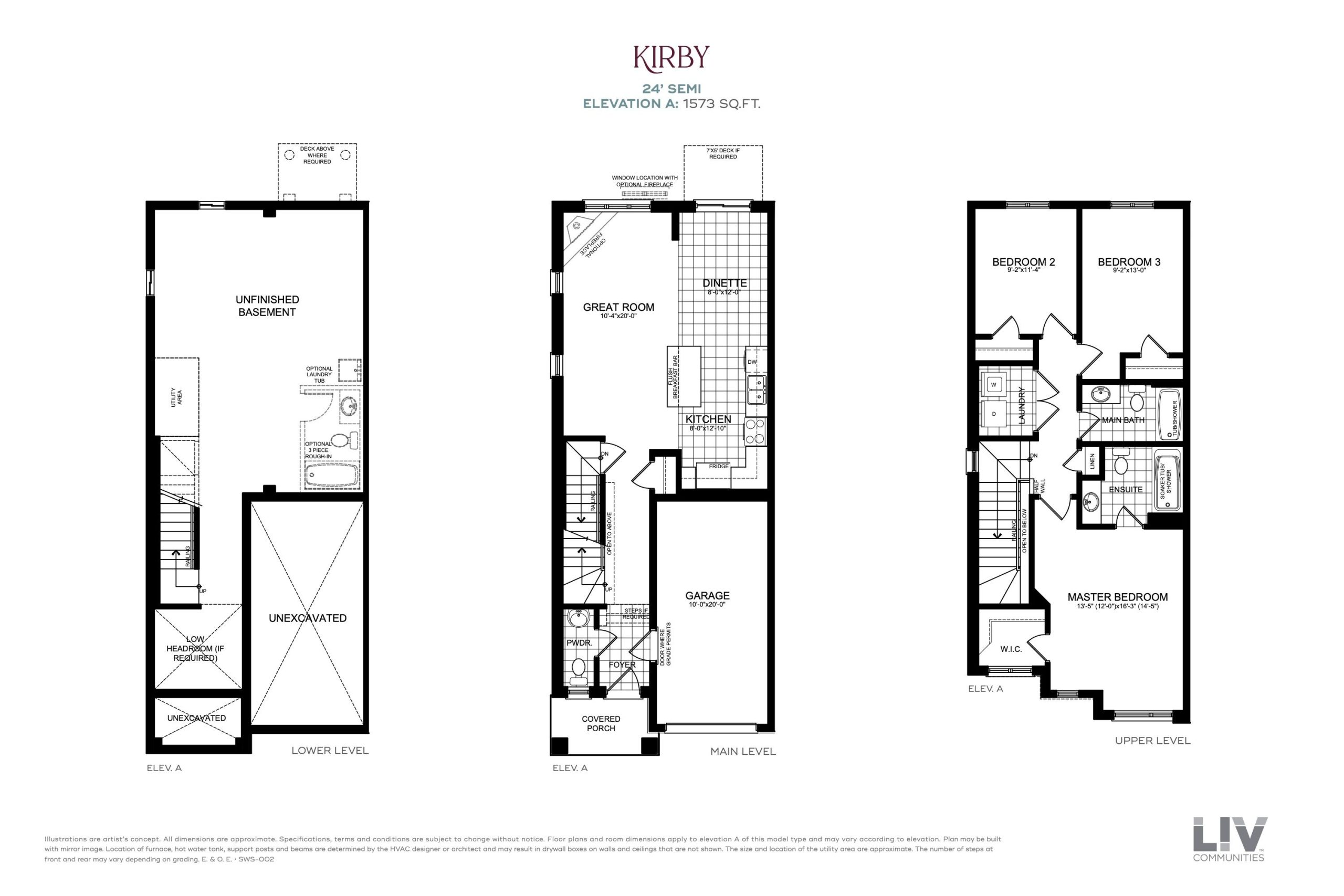 Kirby floor plan