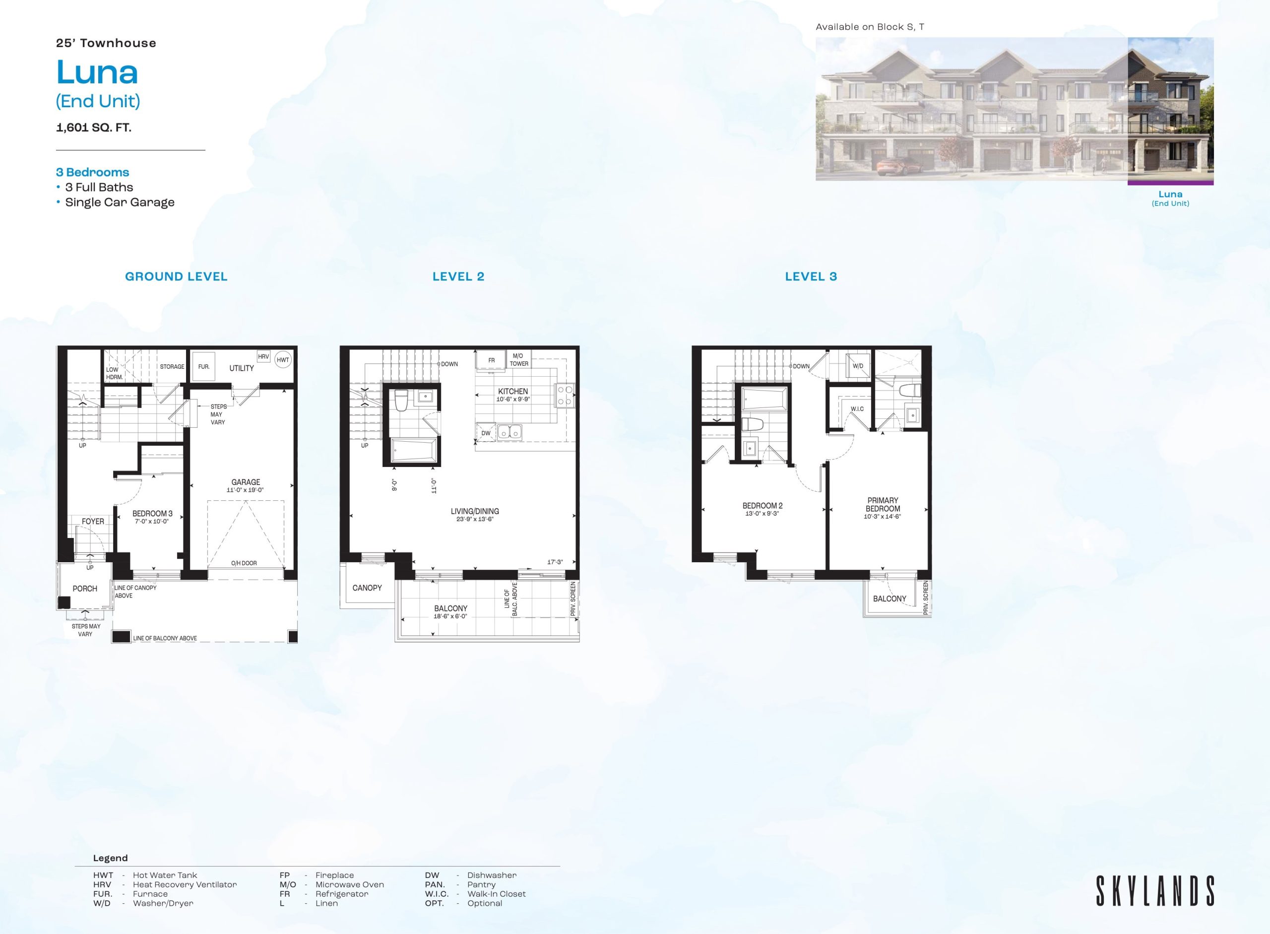 Luna (End Unit) floor plan