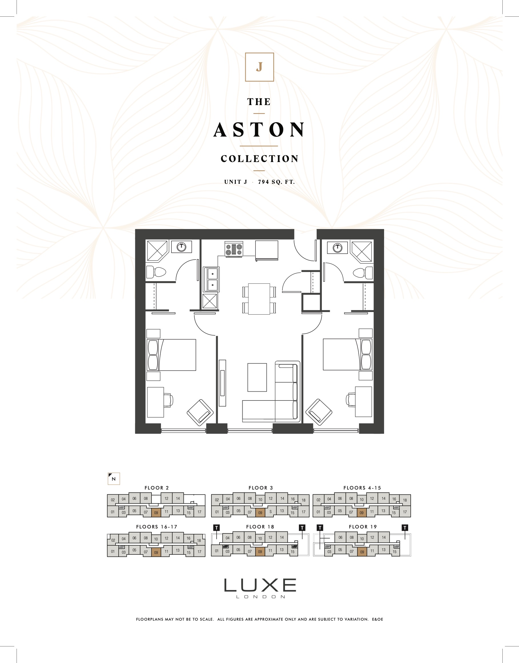 The Aston - Unit J floor plan