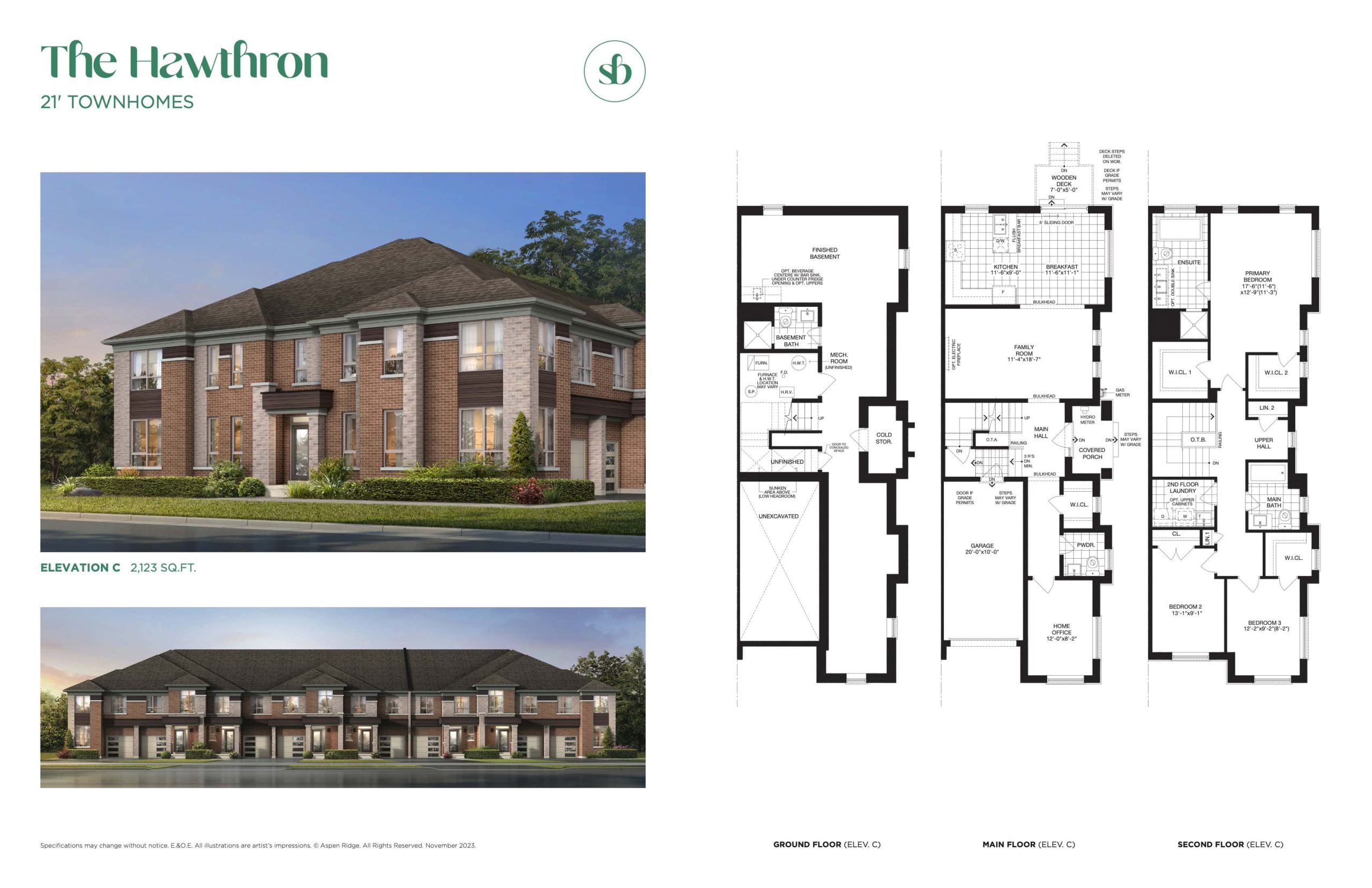The Hawthron floor plan