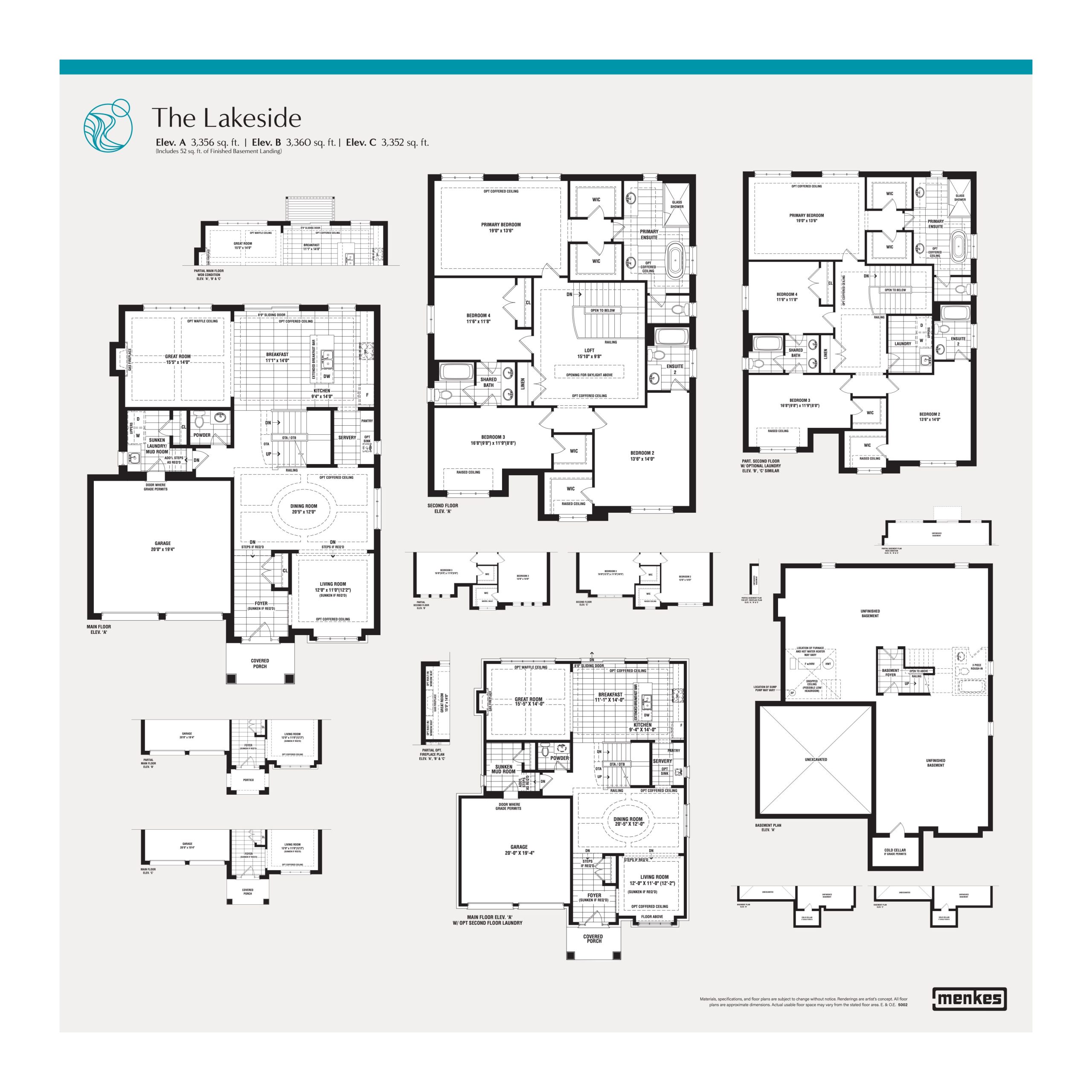 The Lakeside floor plan