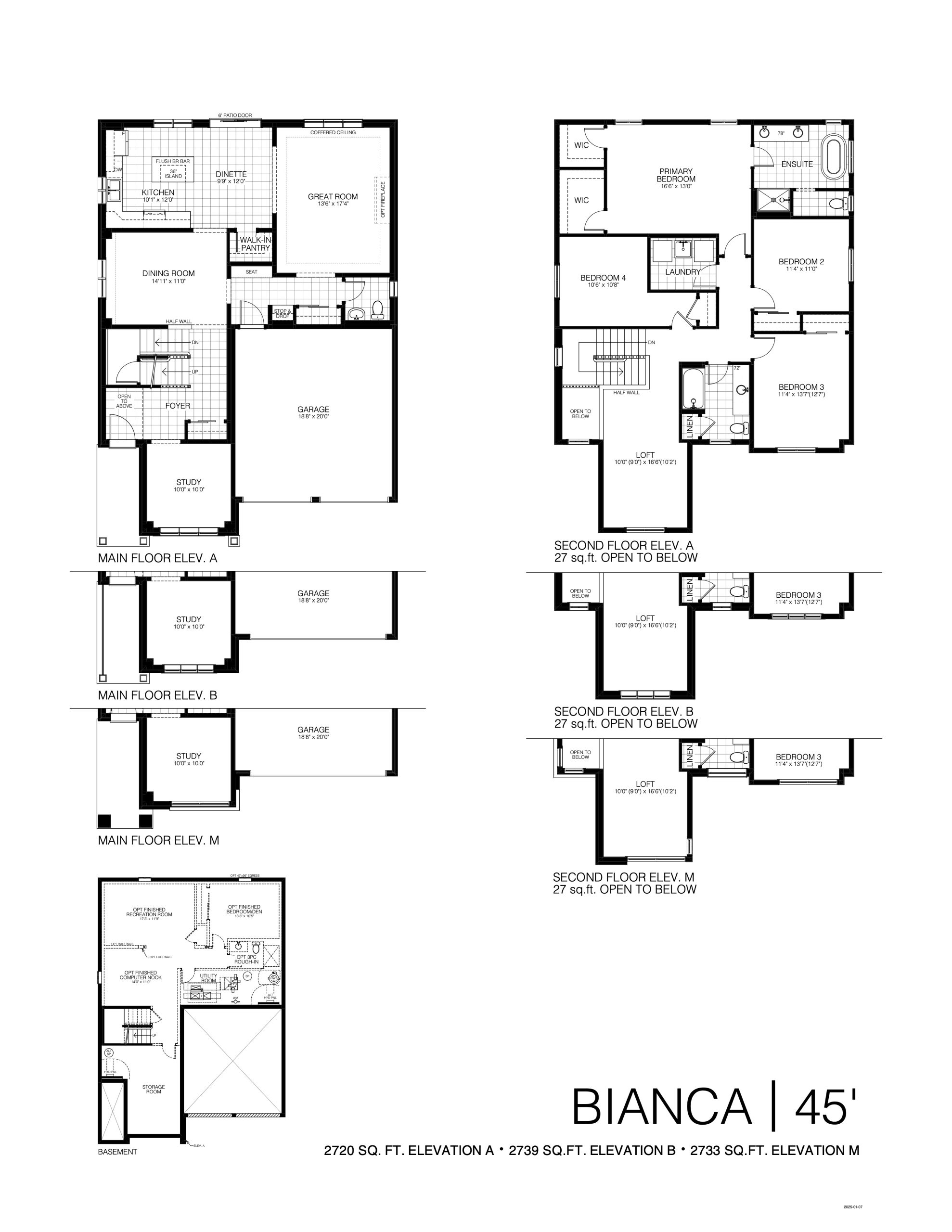 Bianca 45' floor plan