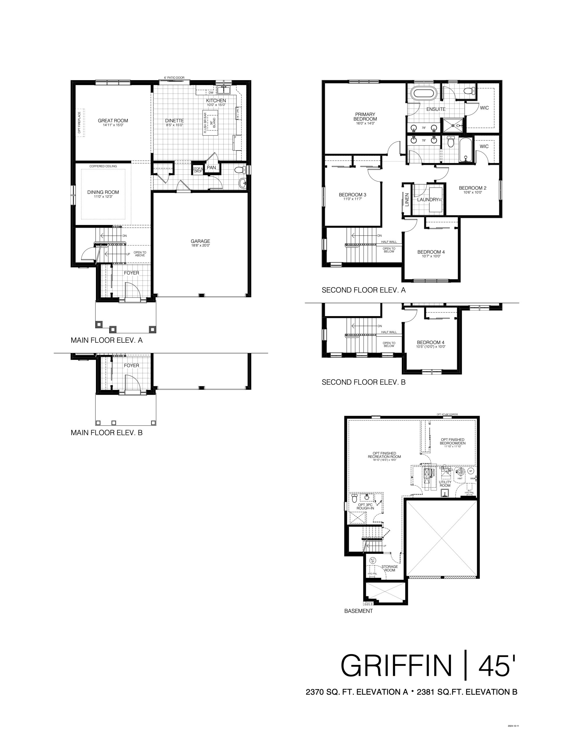 Griffin 45' floor plan