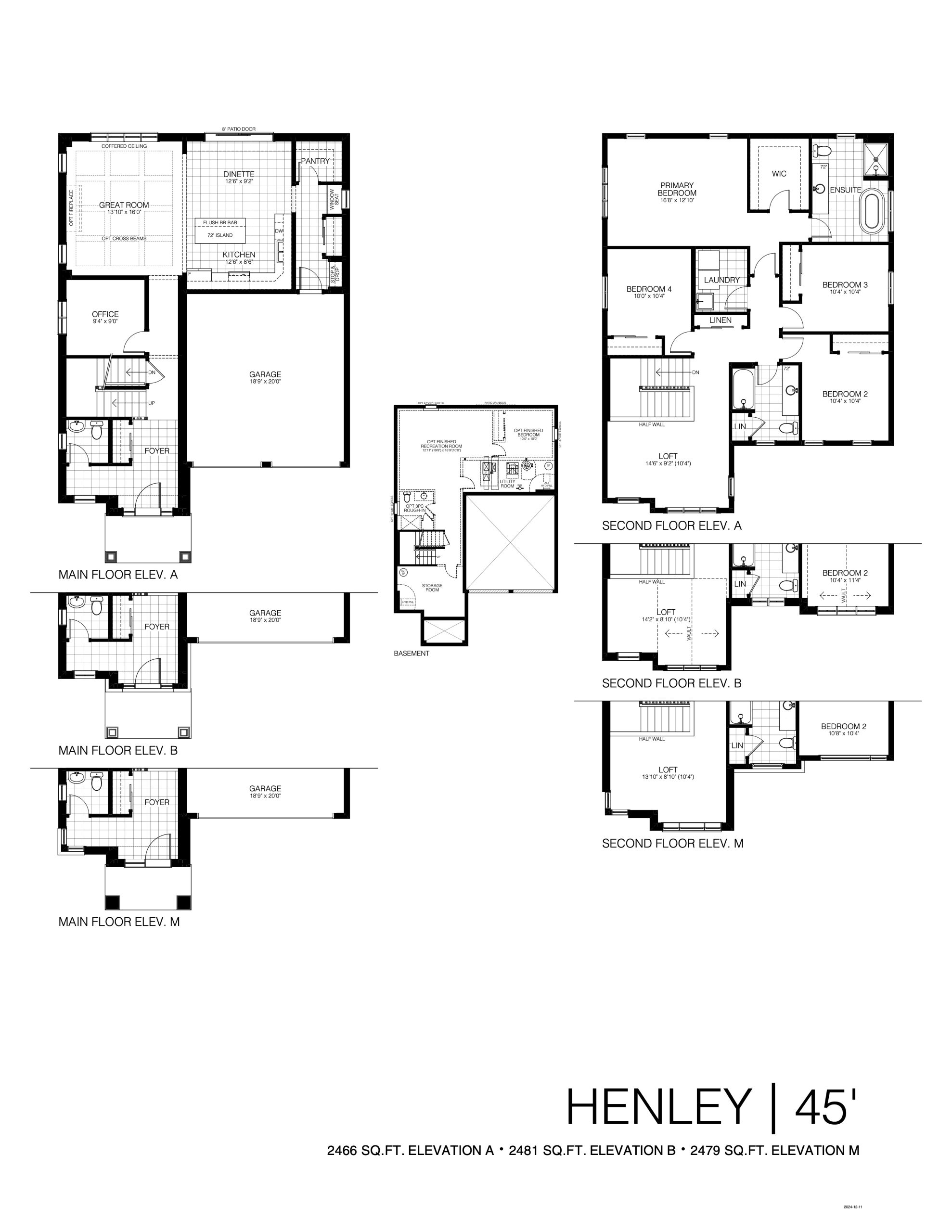 Henley 45' floor plan
