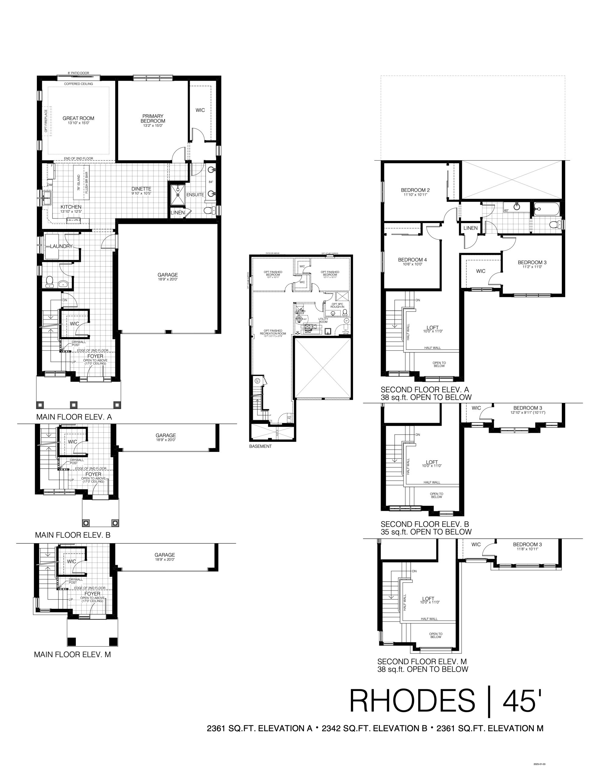 Rhodes 45' floor plan