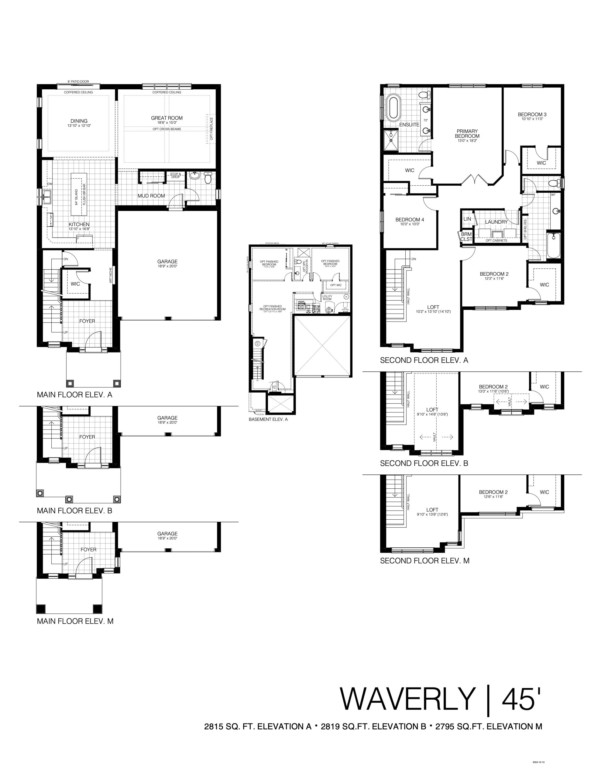 Waverly 45' floor plan