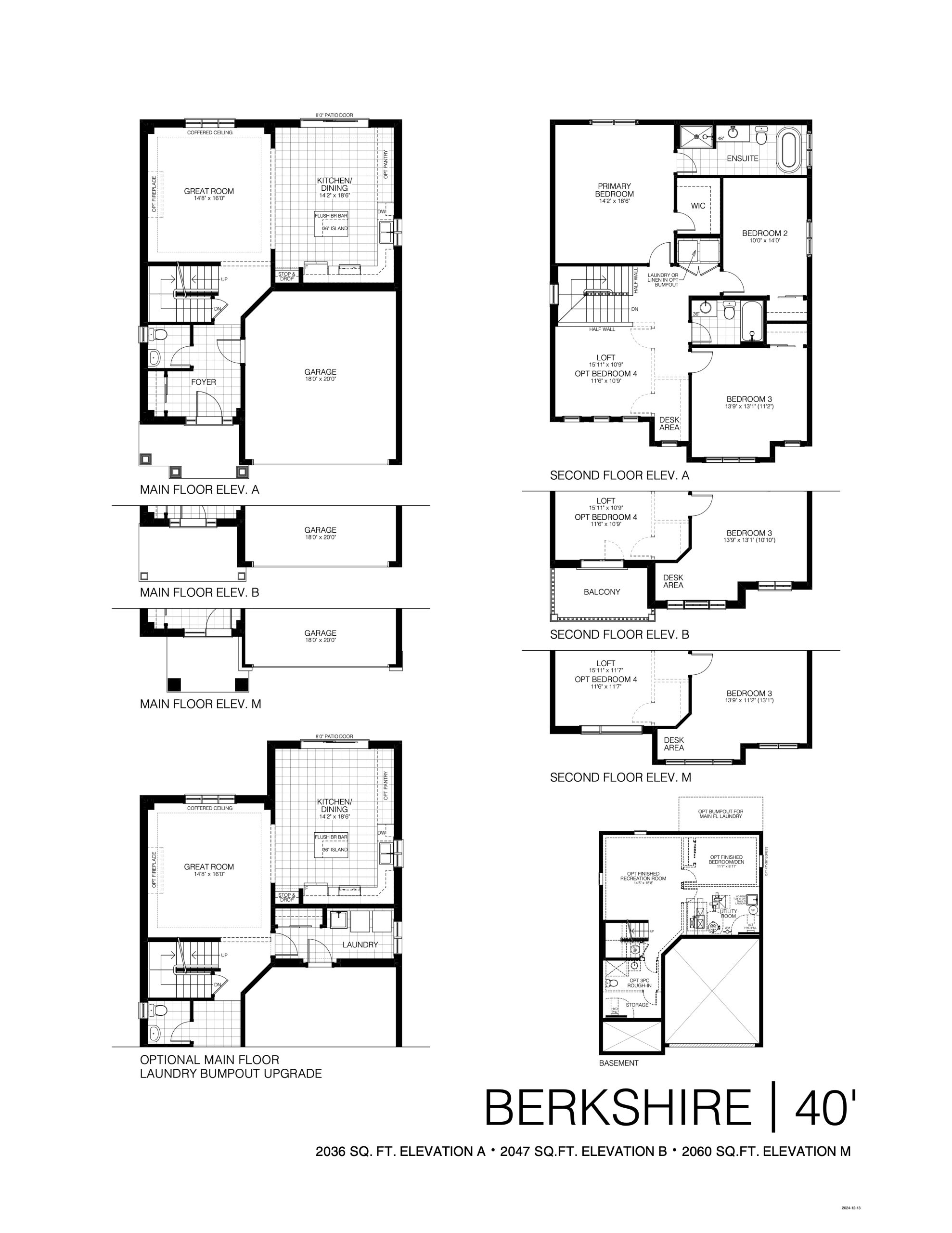 Berkshire 40' floor plan