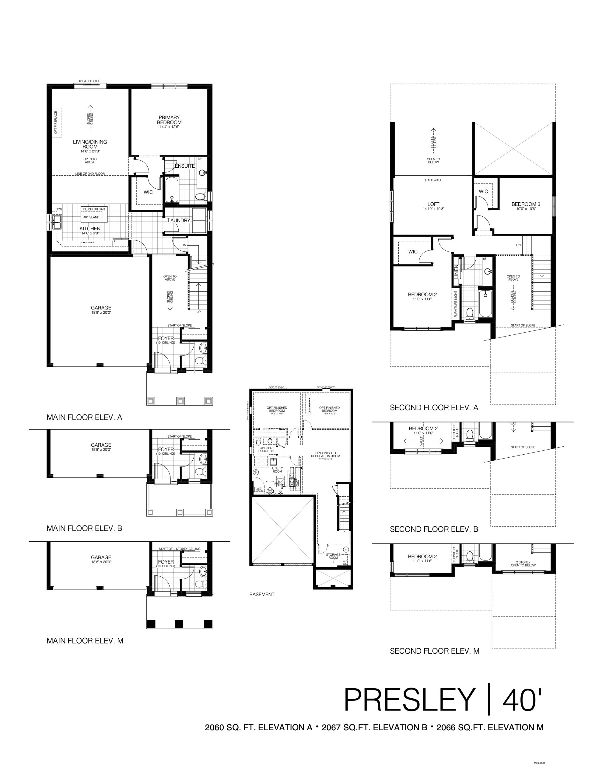 Presley 40' floor plan