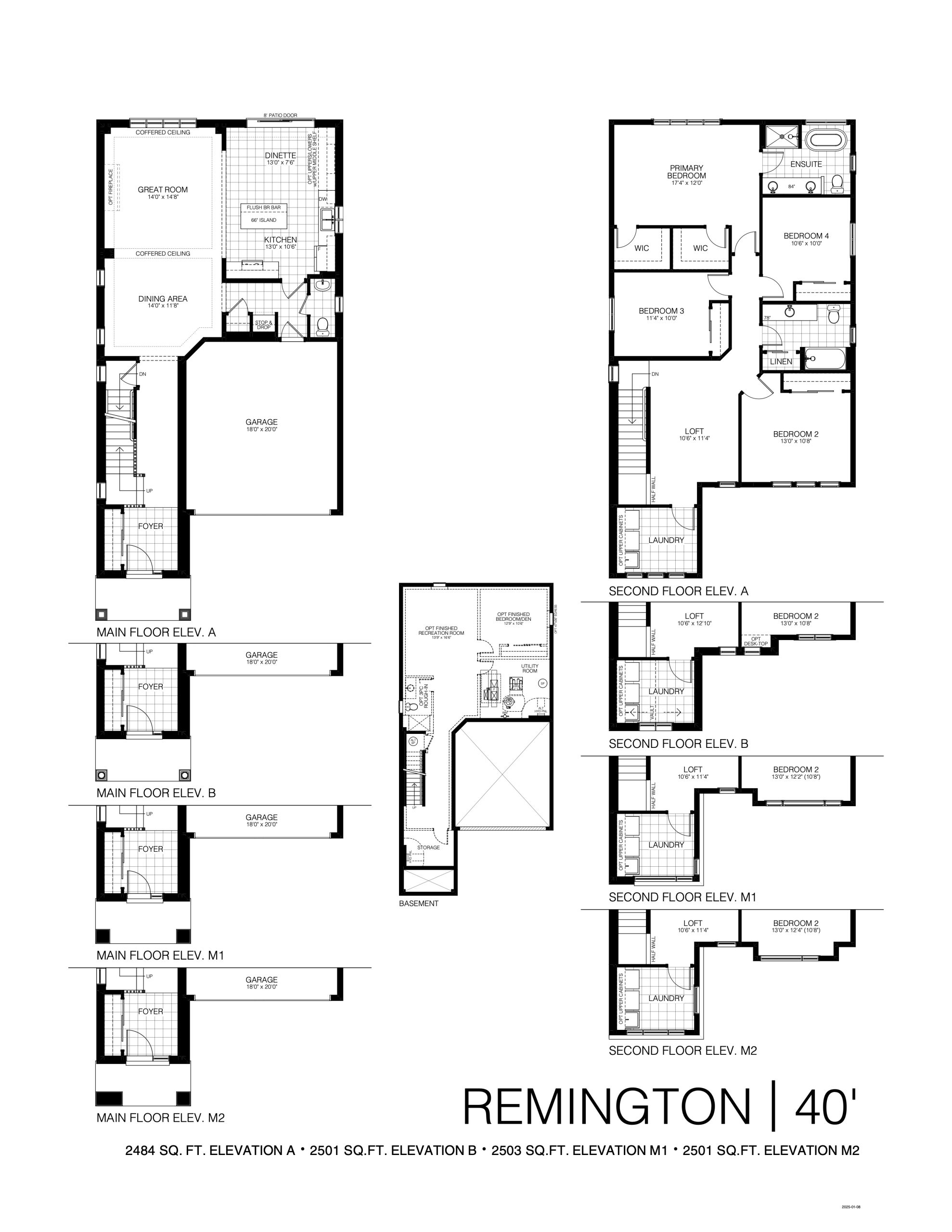 Remington 40' floor plan