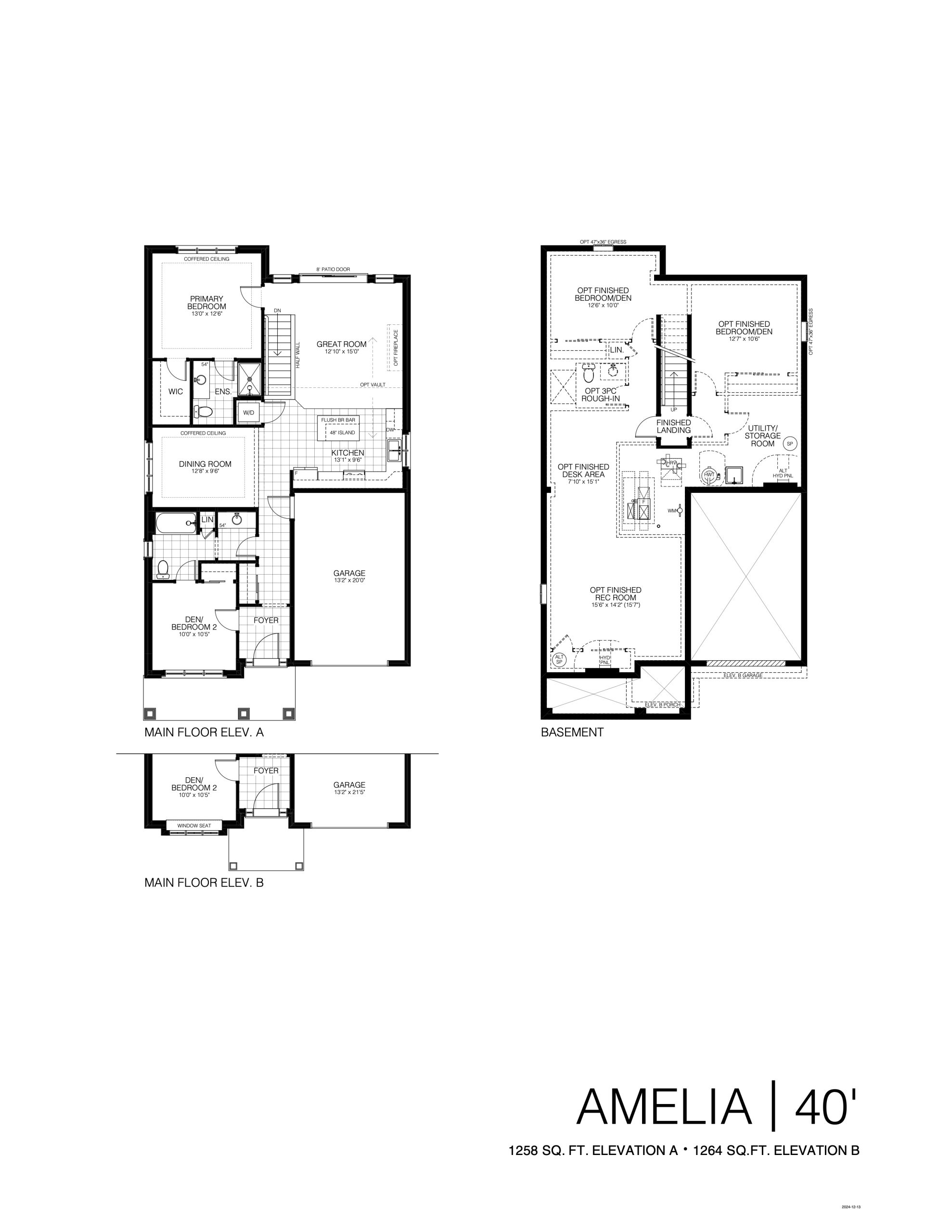Amelia 40' floor plan