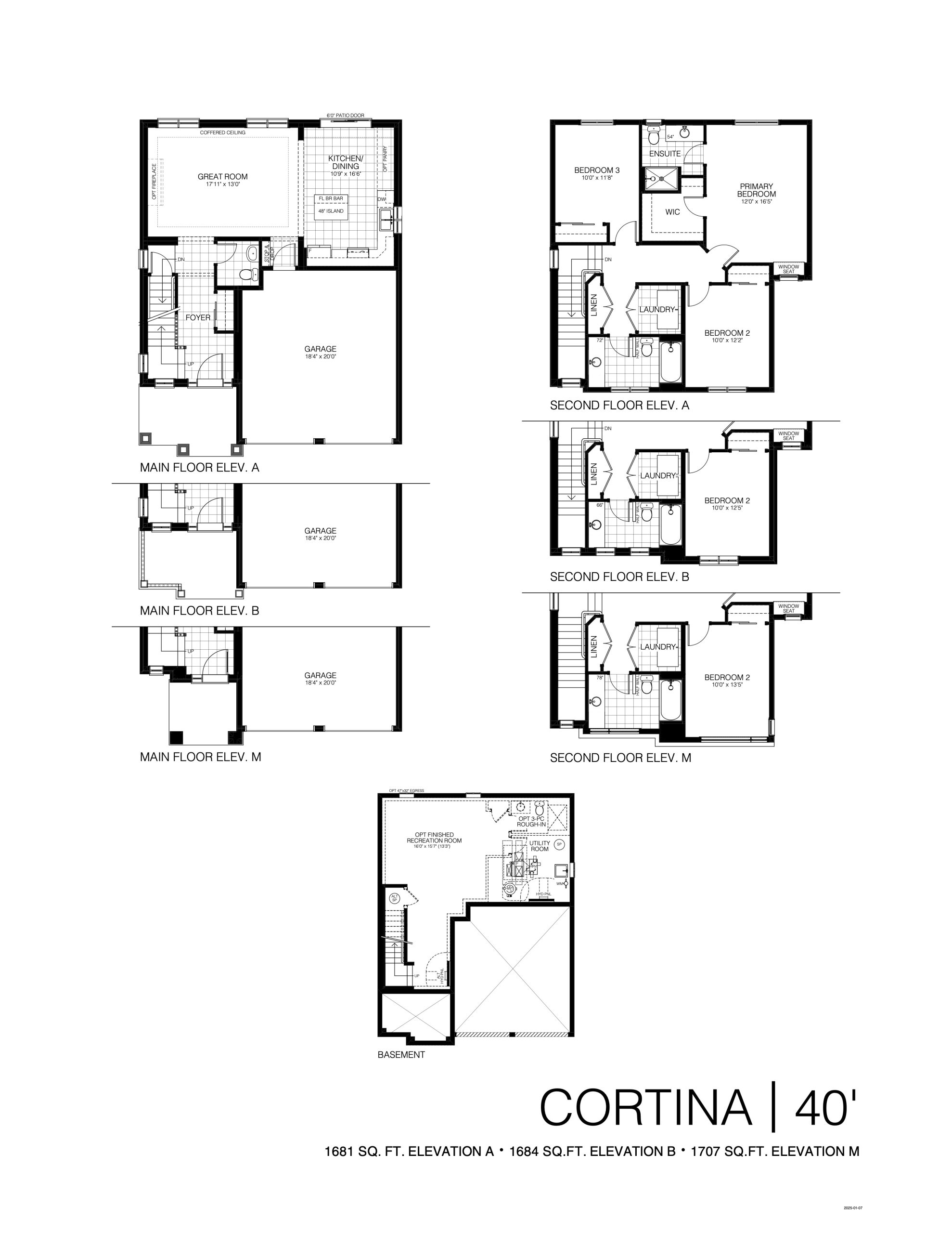 Cortina 40' floor plan