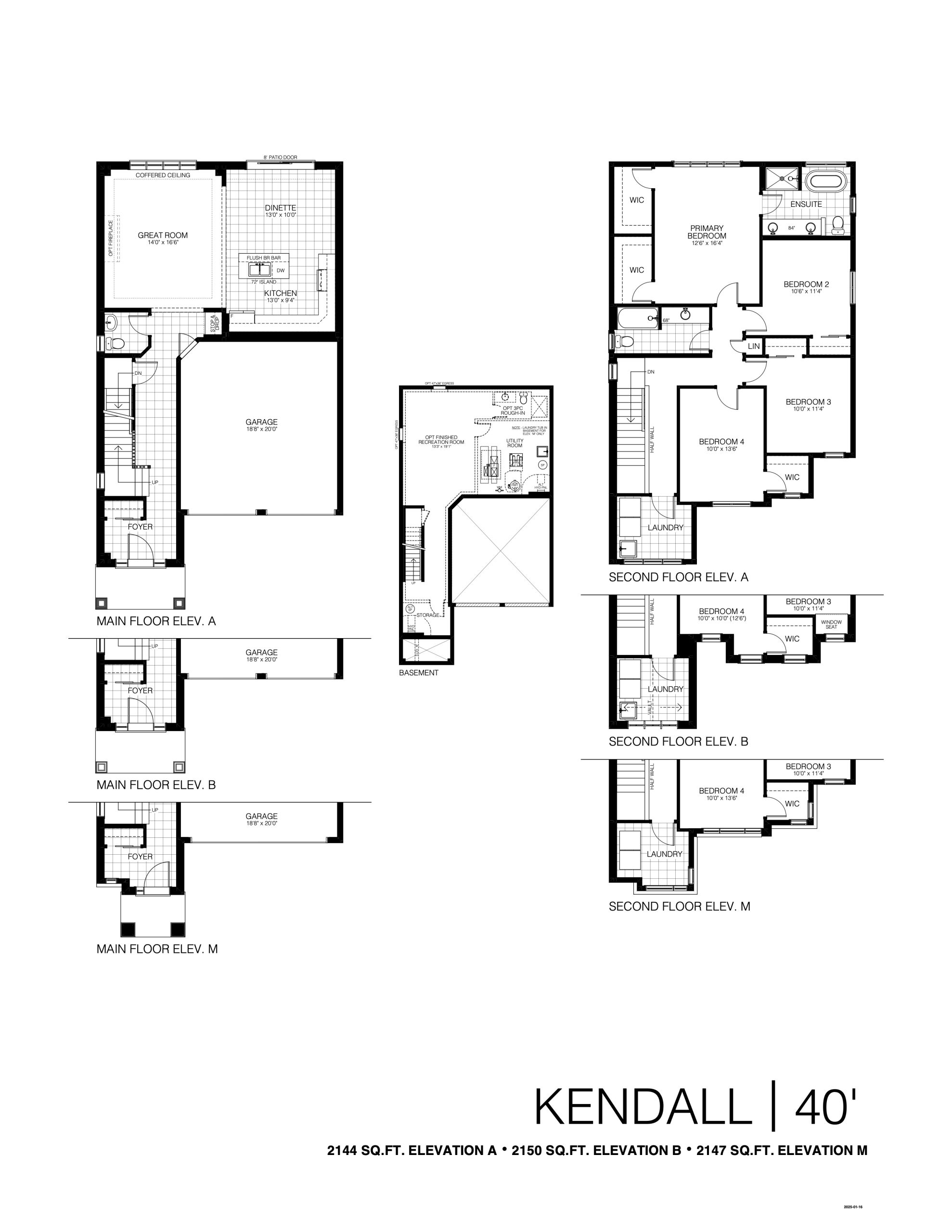 Kendall 40' floor plan