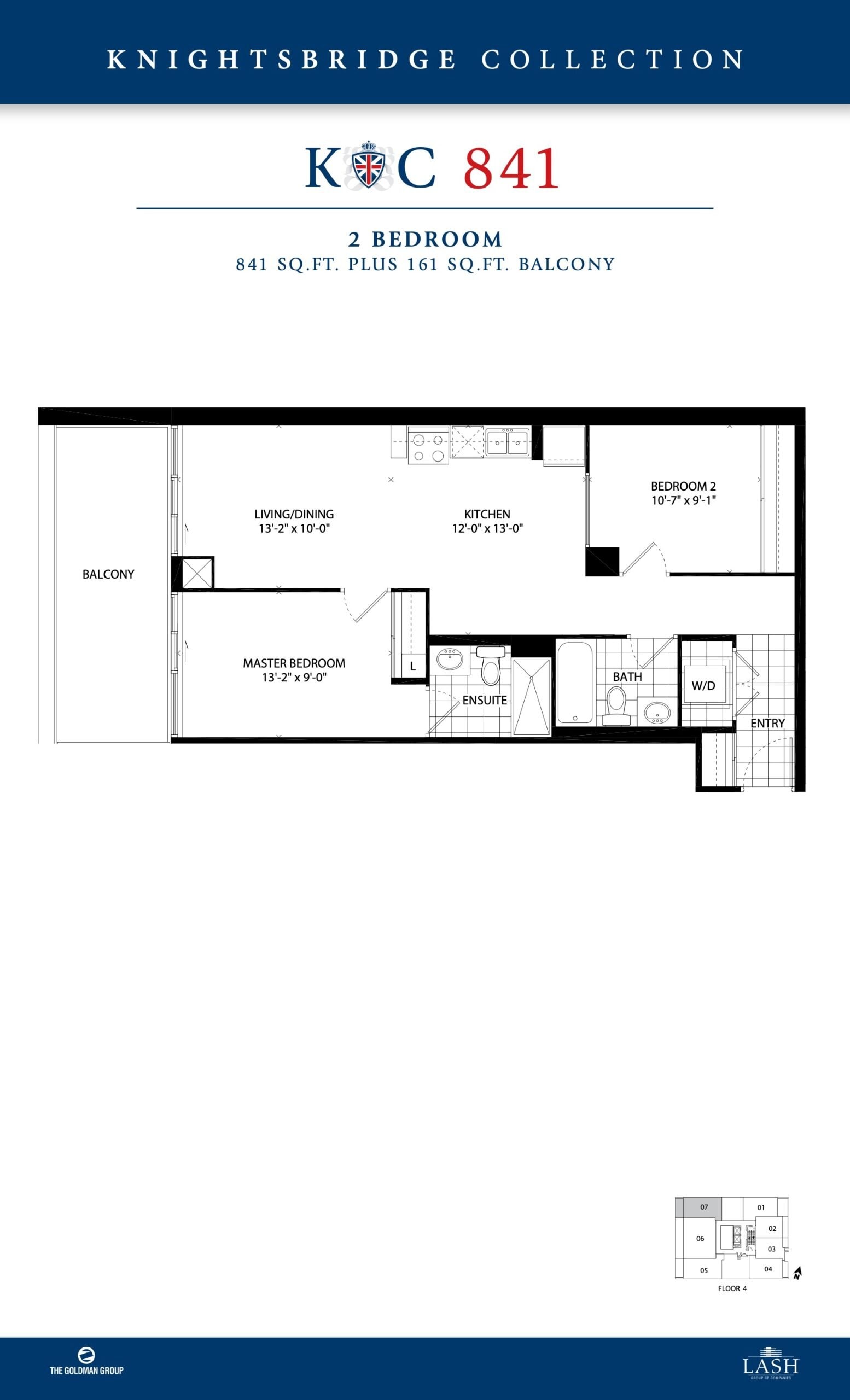 Knightsbridge 841 floor plan
