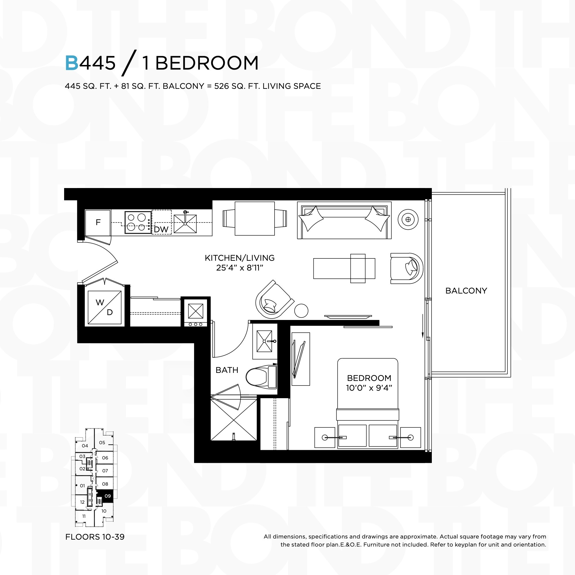 B445 floor plan