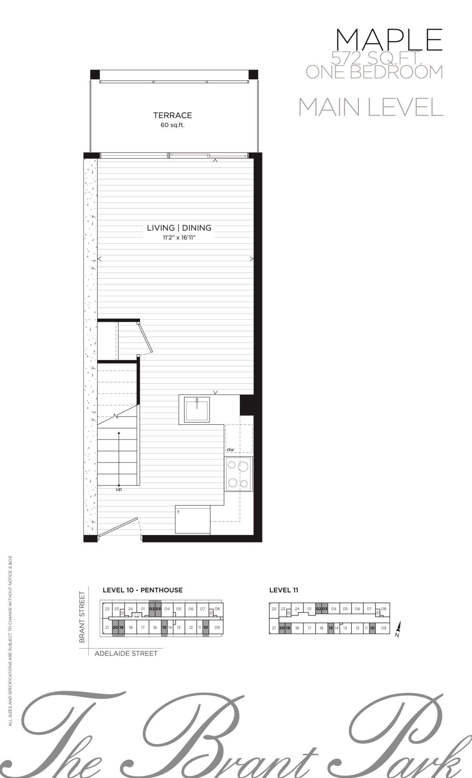 Maple - Main Level (1/2) floor plan