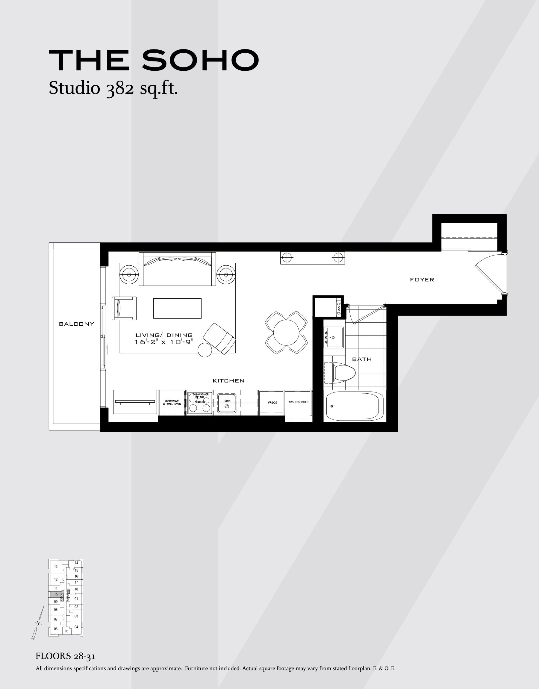 The Soho floor plan
