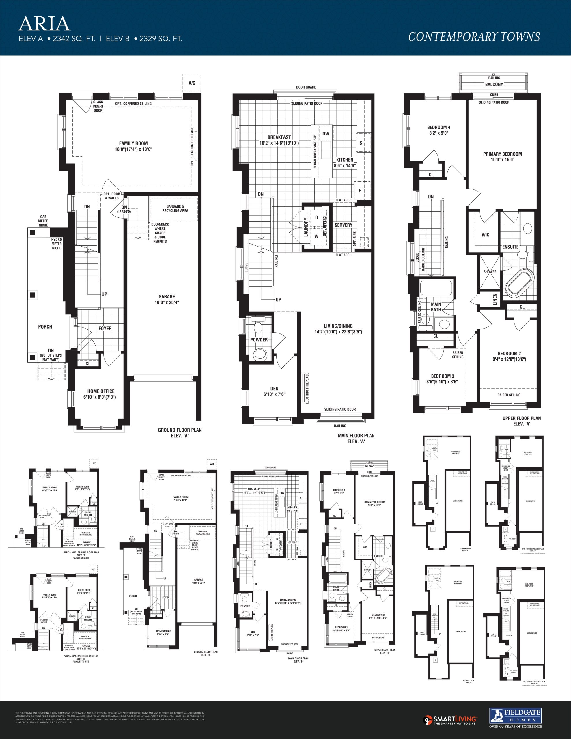 Aria floor plan