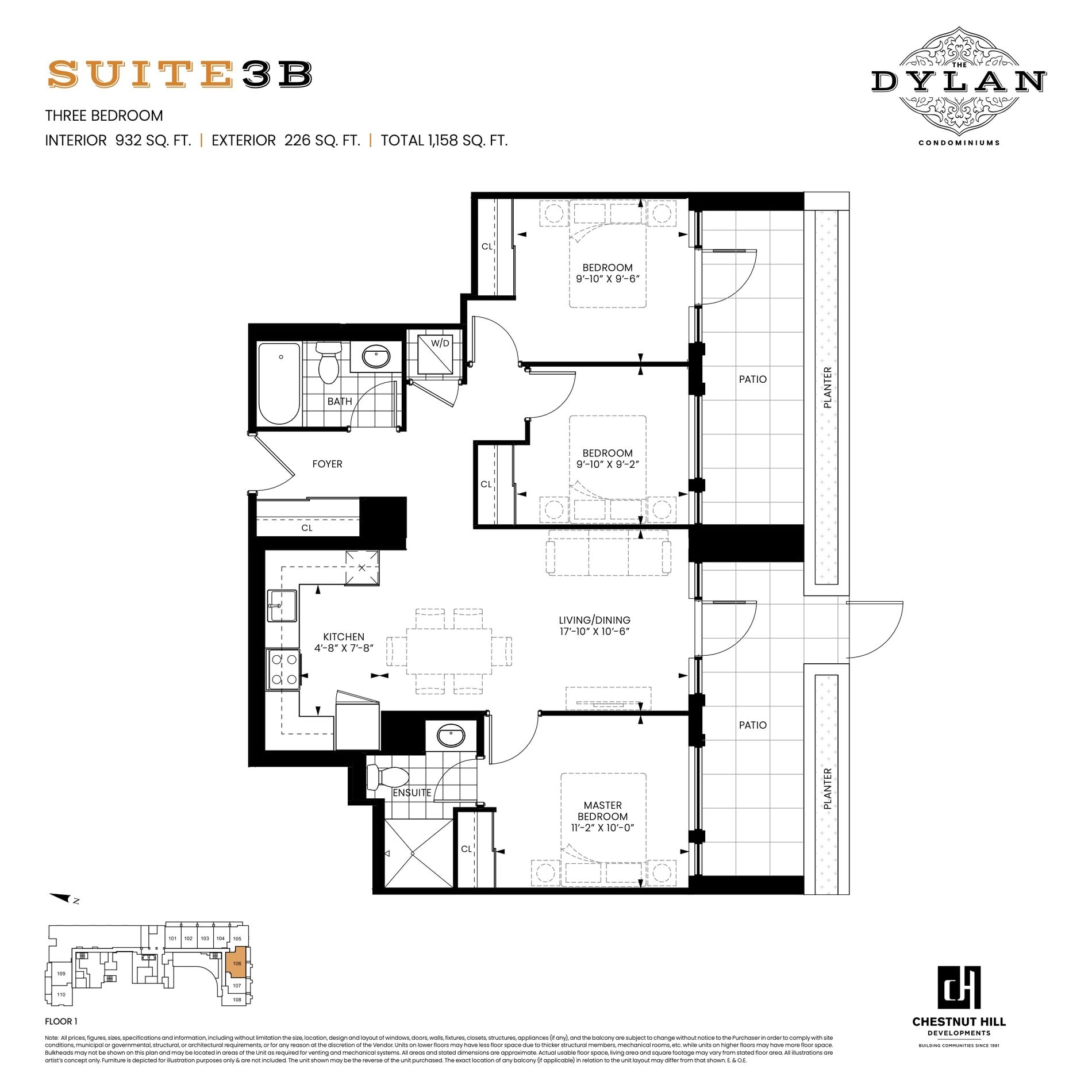 Suite 3B floor plan