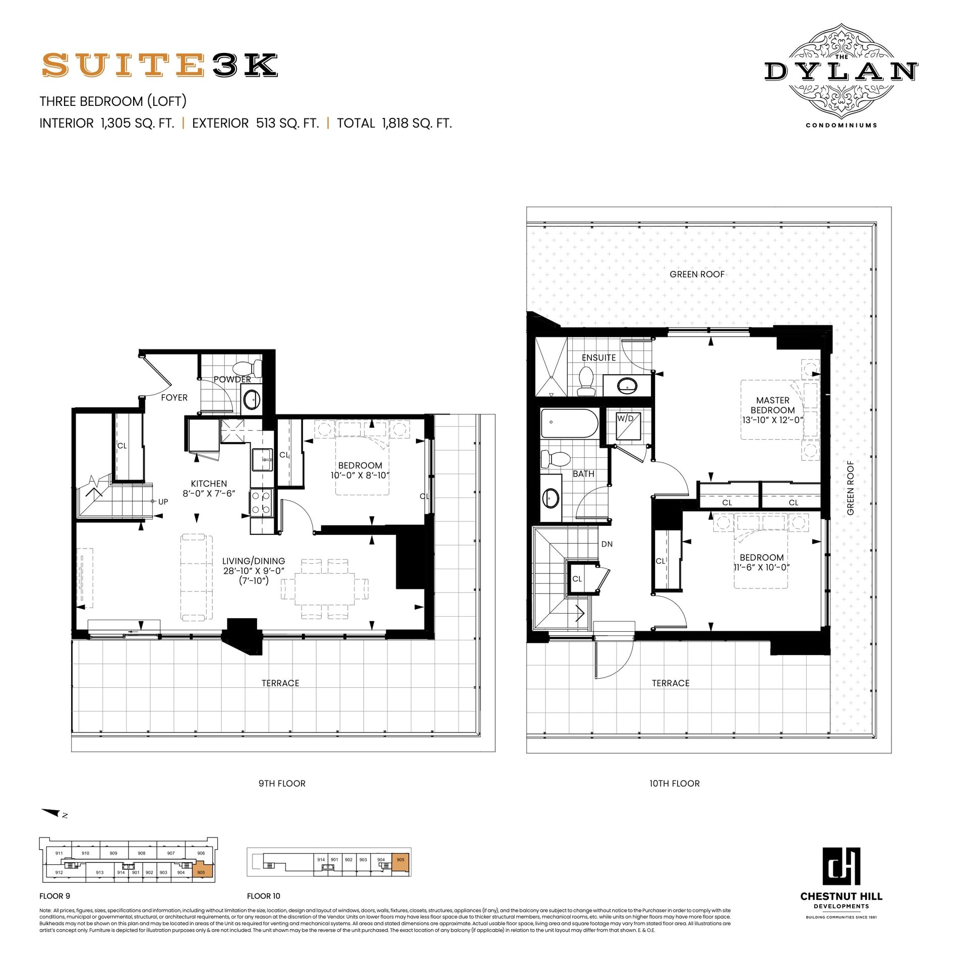 Suite 3K floor plan