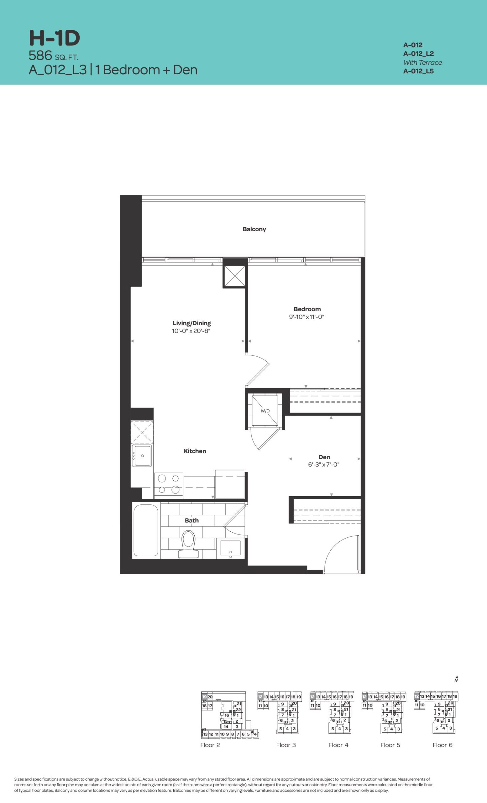H-1D floor plan