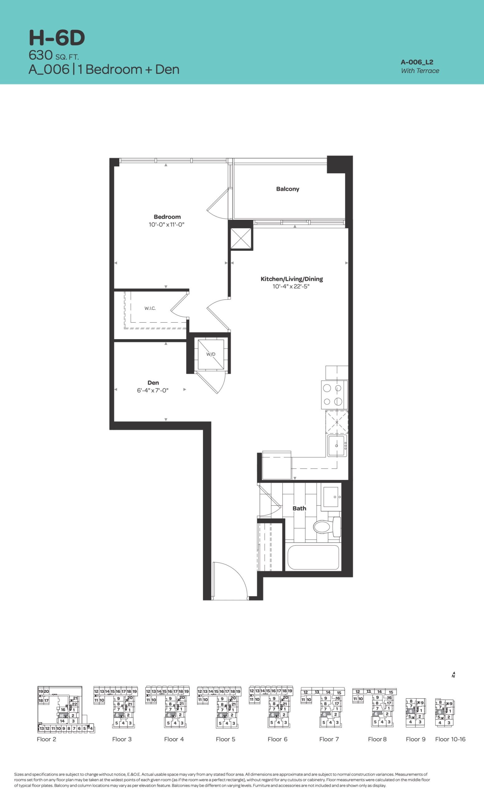 H-6D floor plan