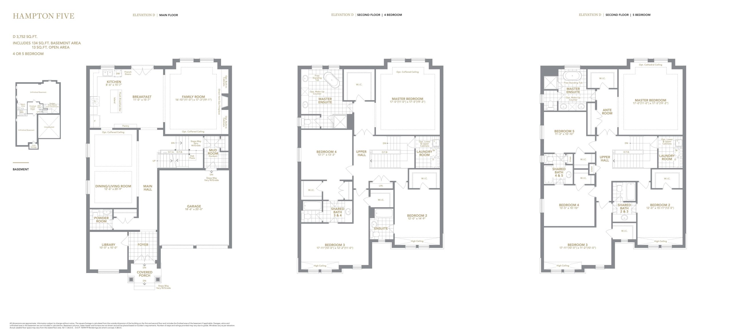 Hampton Five (Elev. D) floor plan