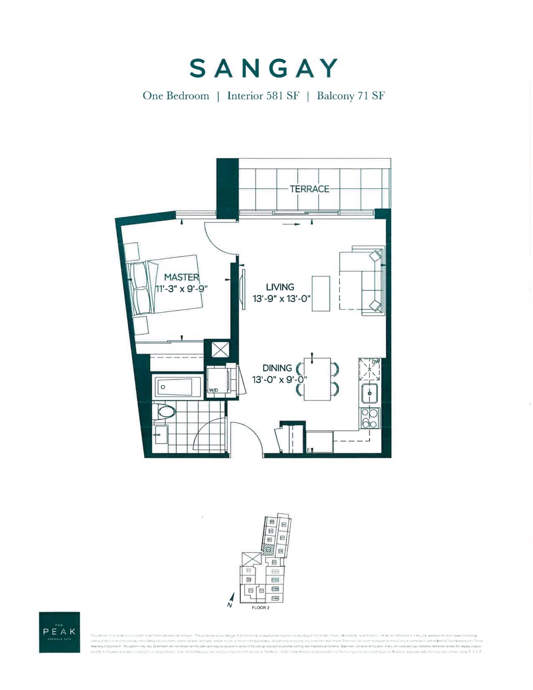 Sangay floor plan