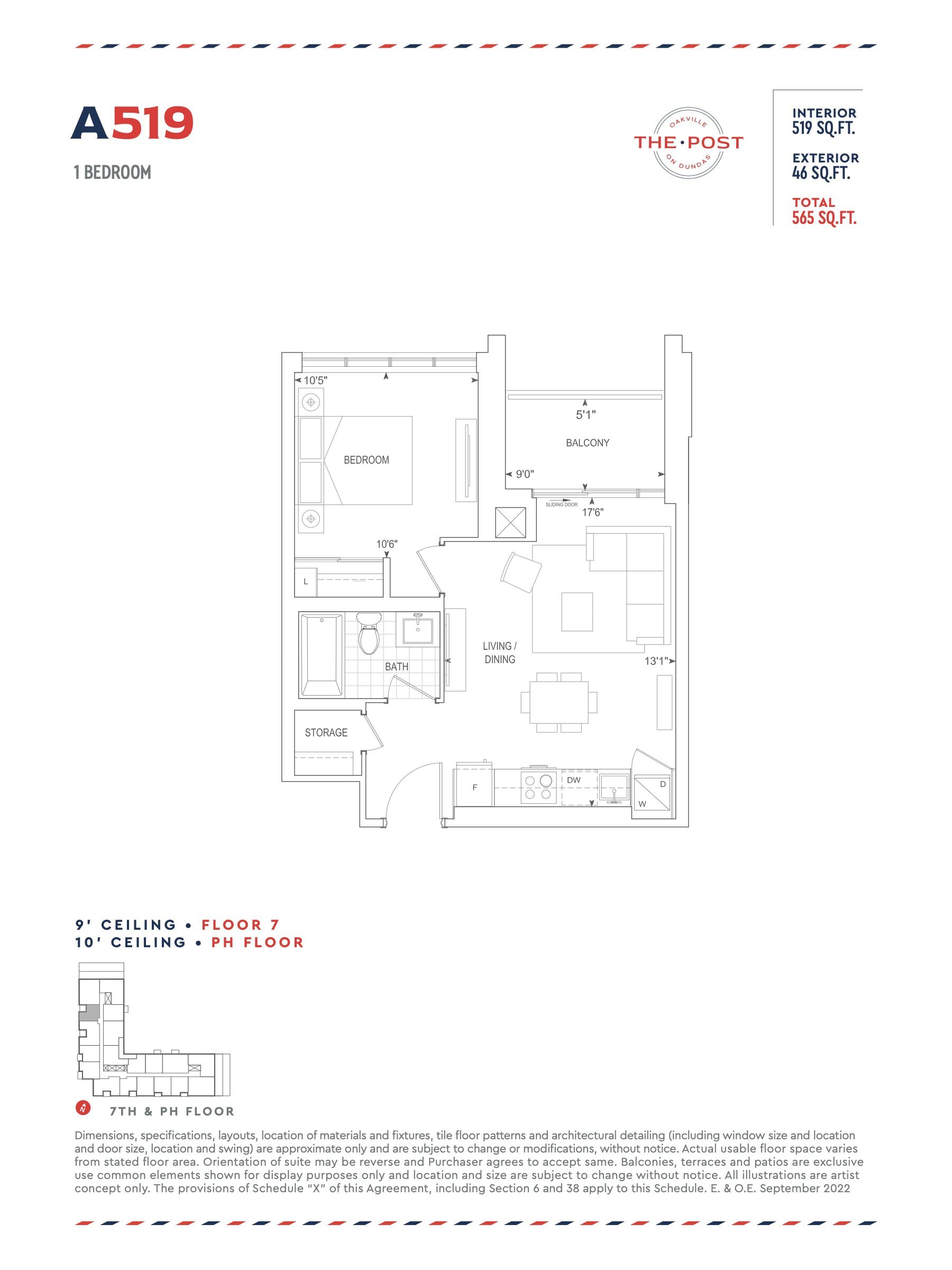 A519 floor plan