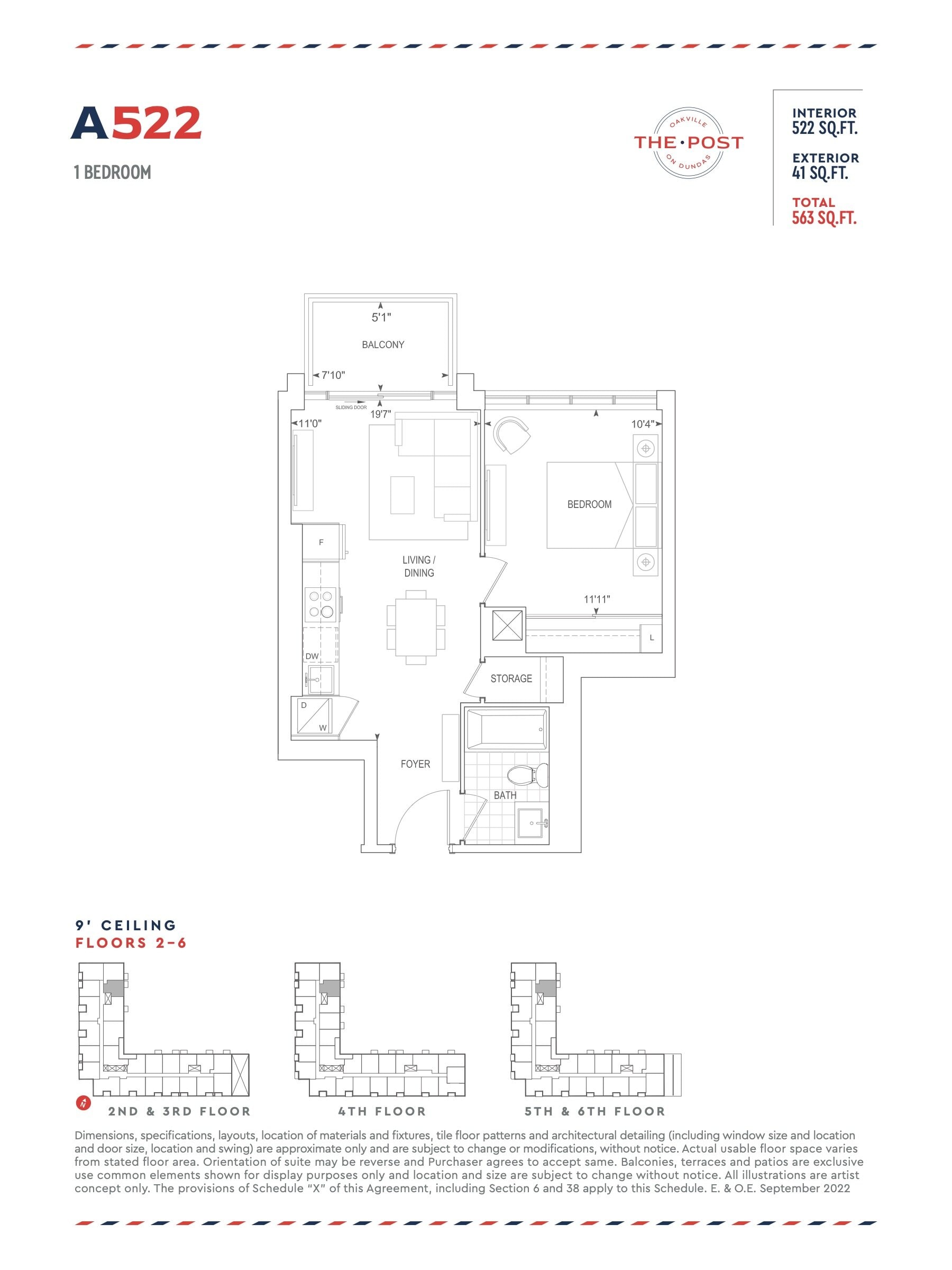A522 floor plan