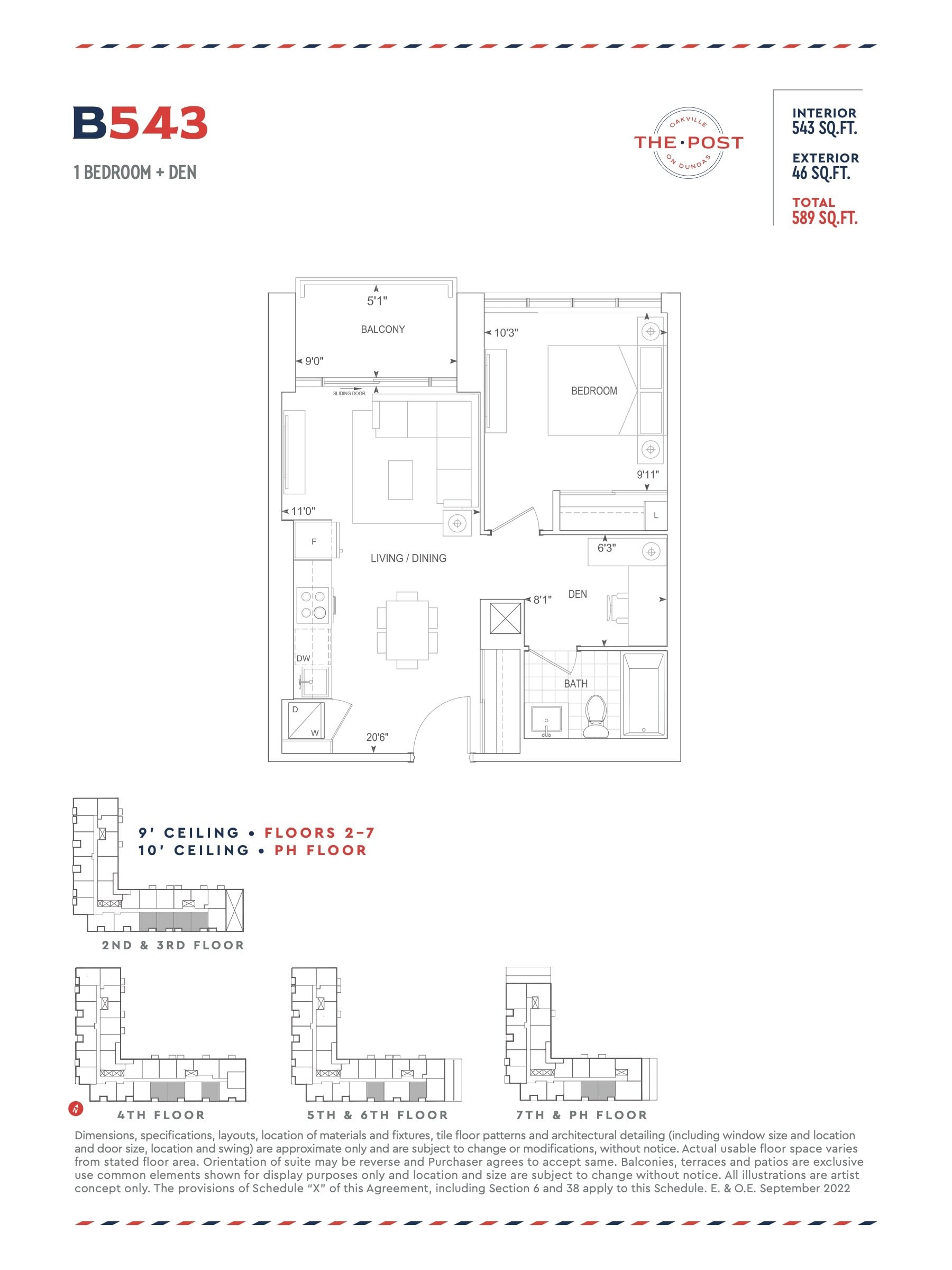B543 floor plan