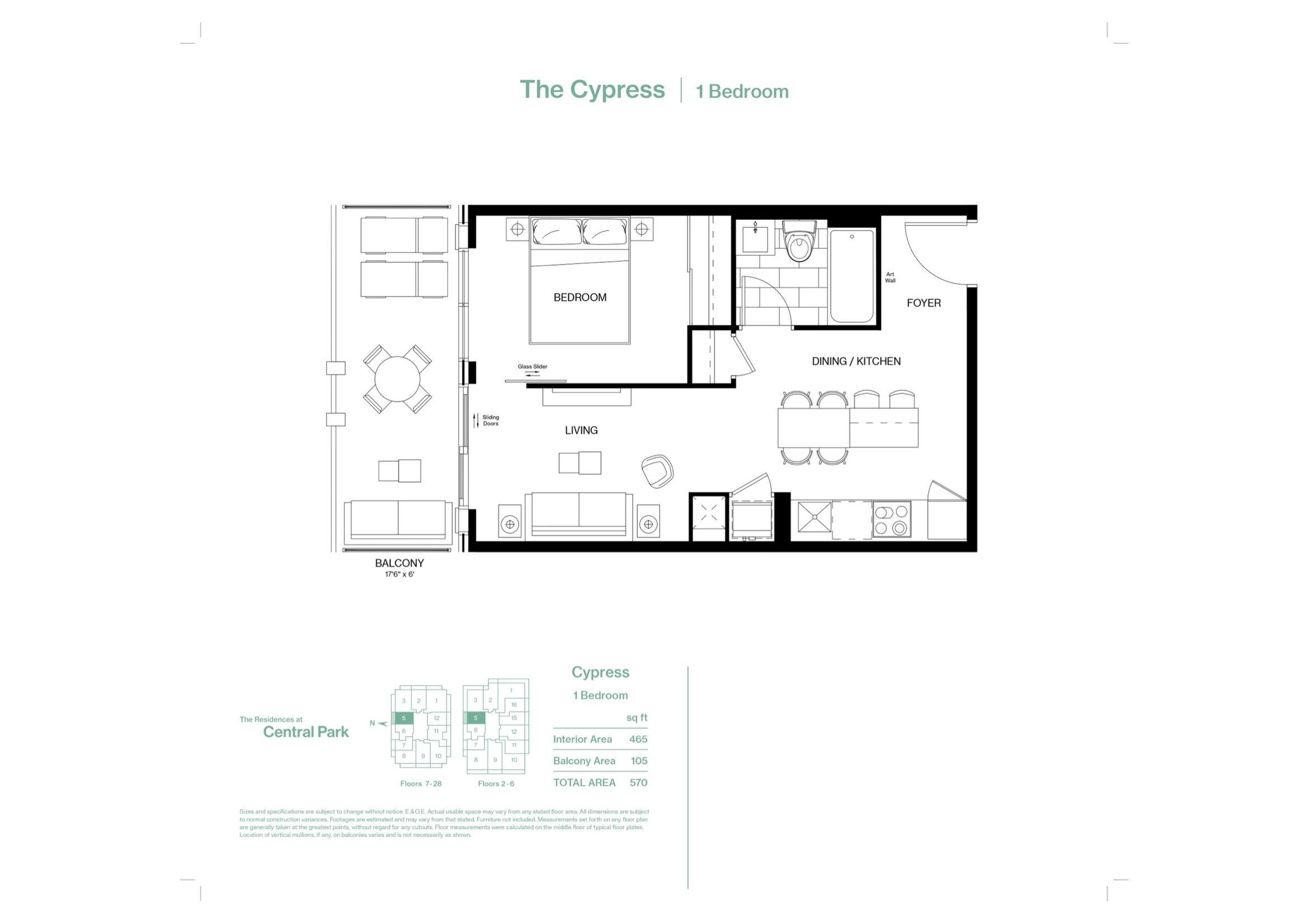 The Cypress floor plan
