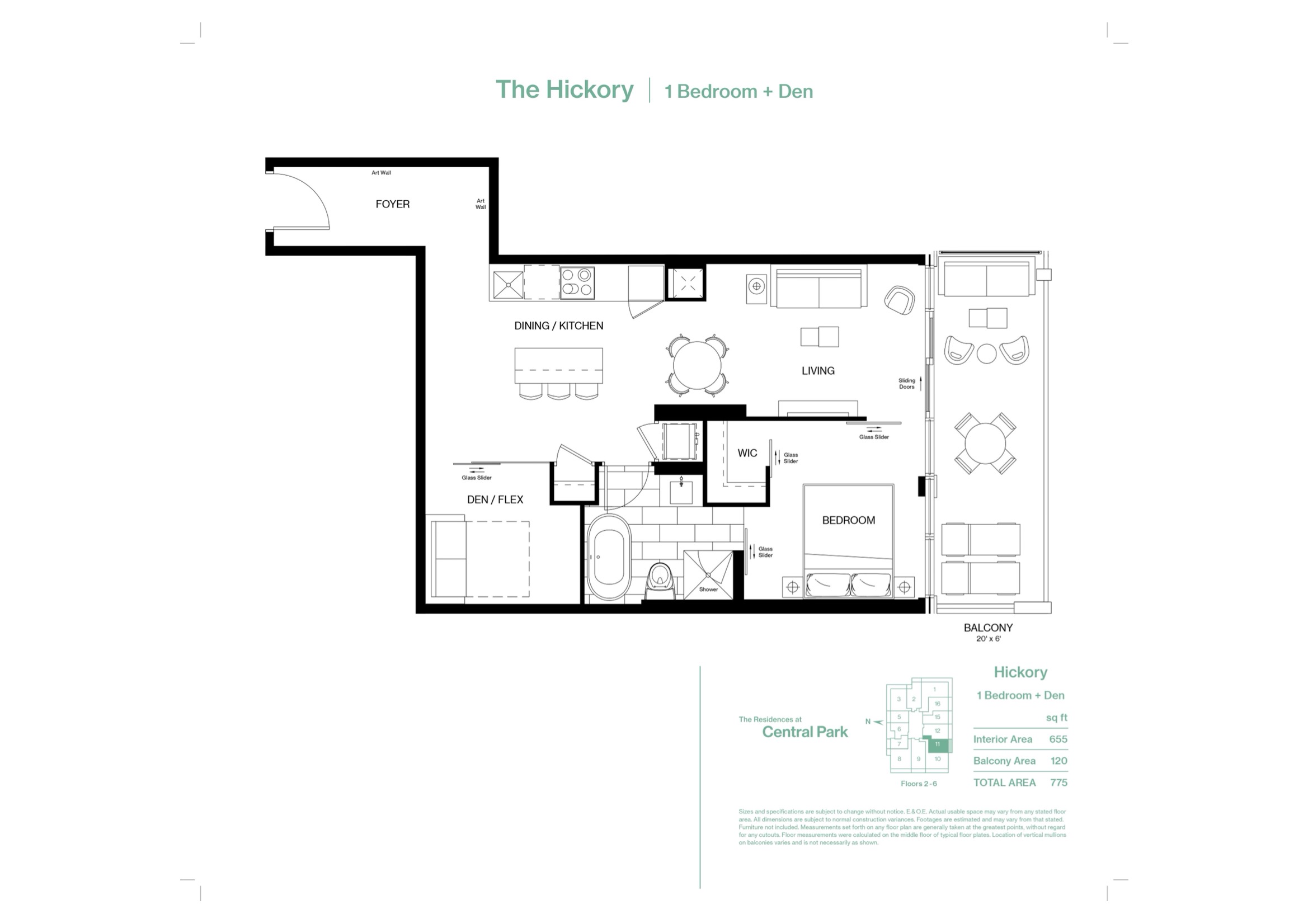 The Hickory floor plan