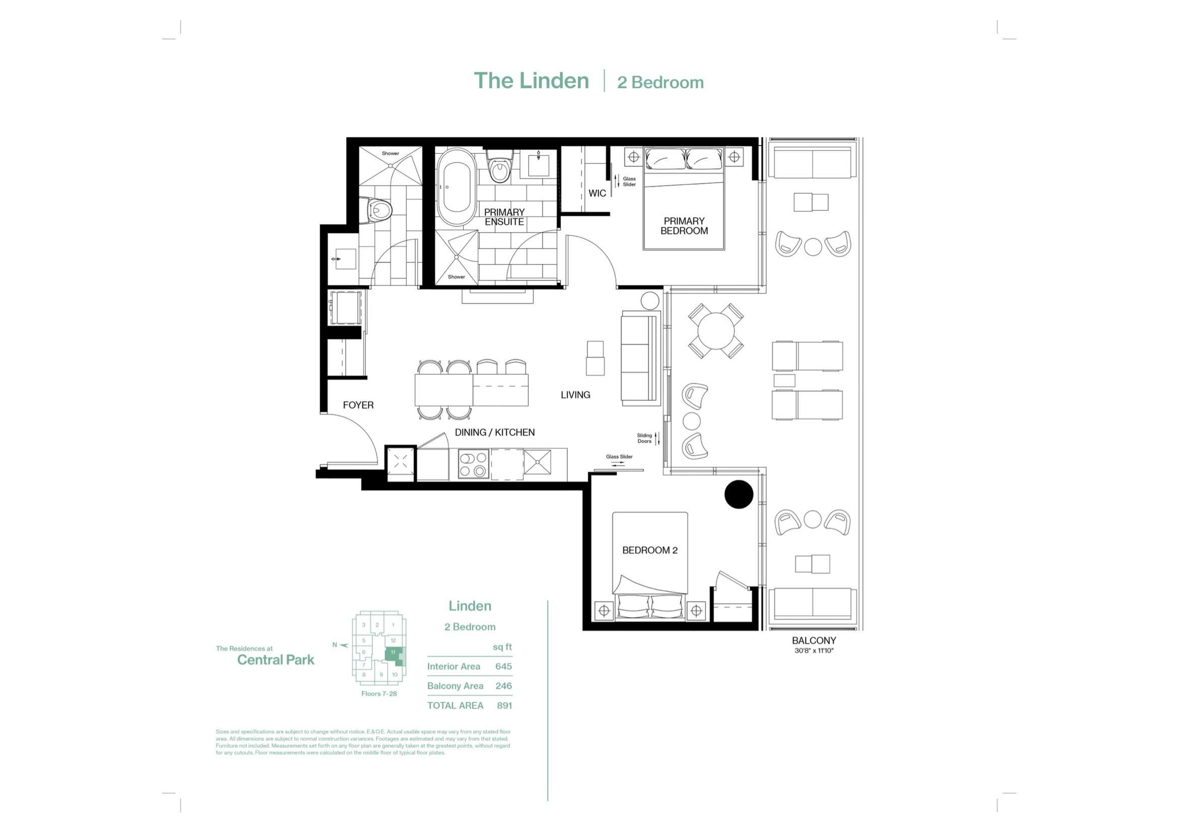 The Linden floor plan