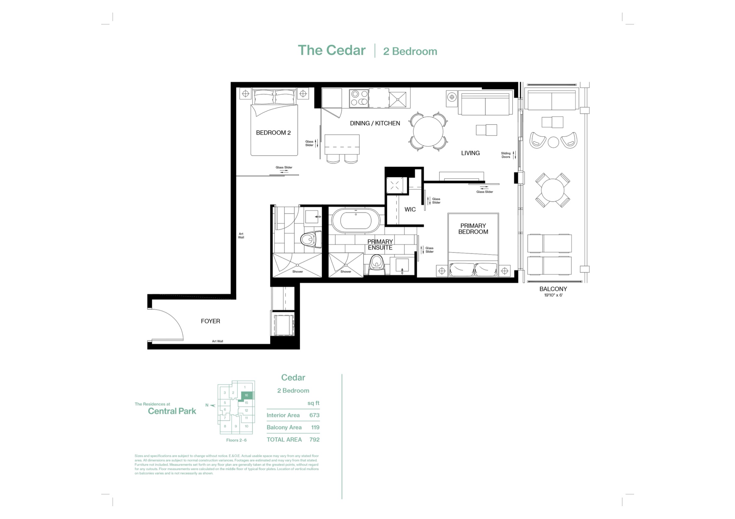 The Cedar floor plan