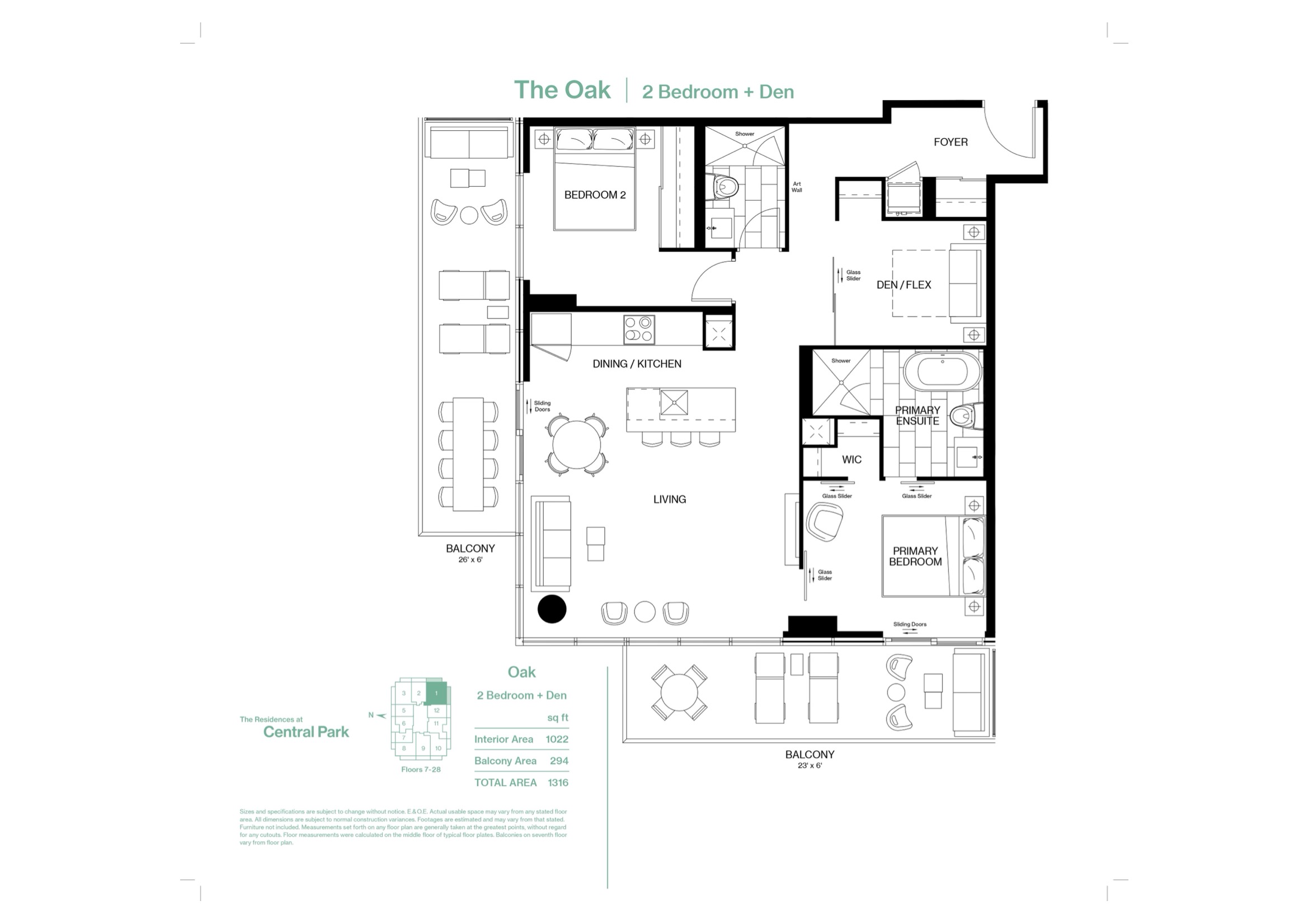 The Oak floor plan