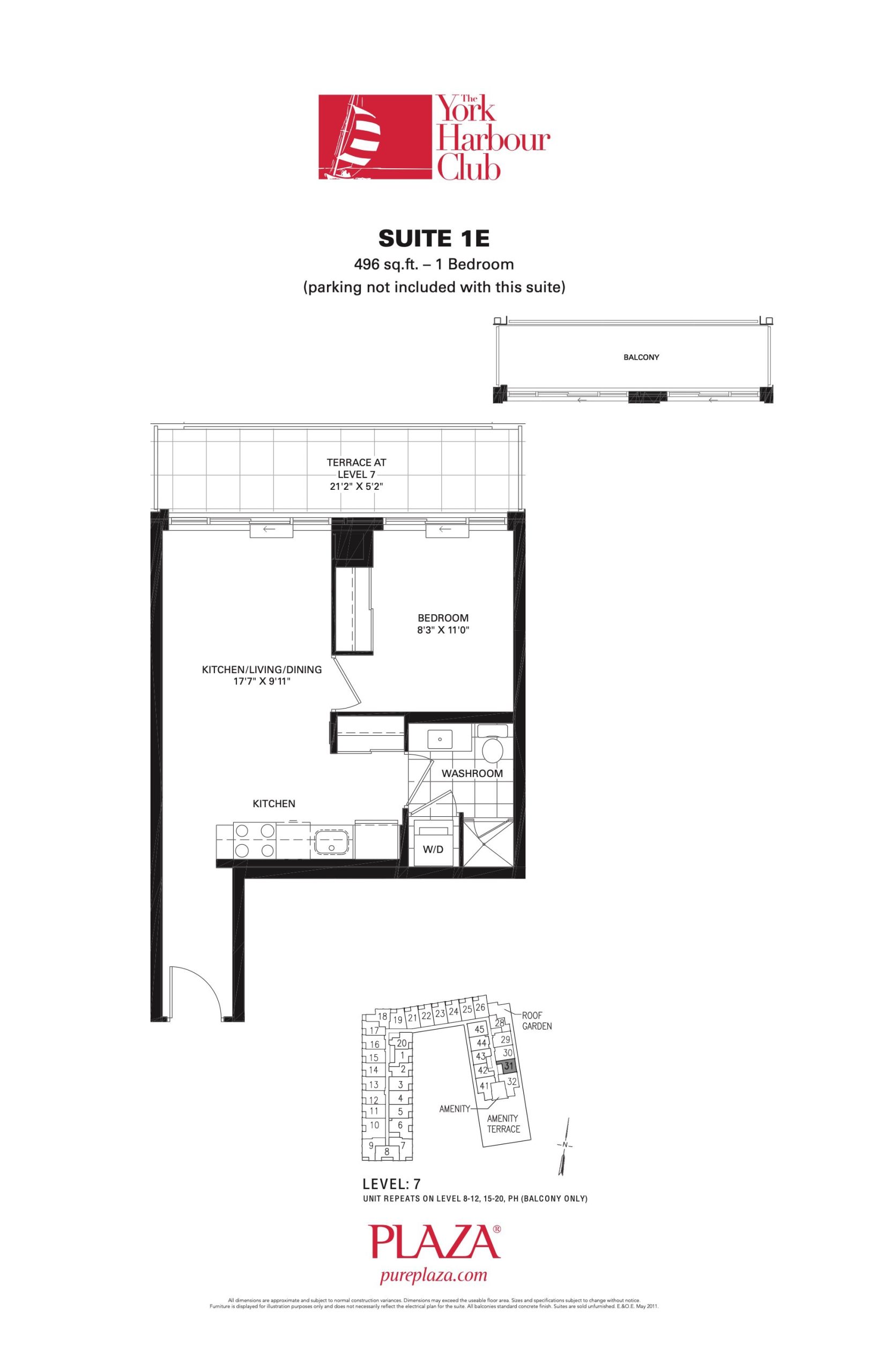 Suite 1E floor plan