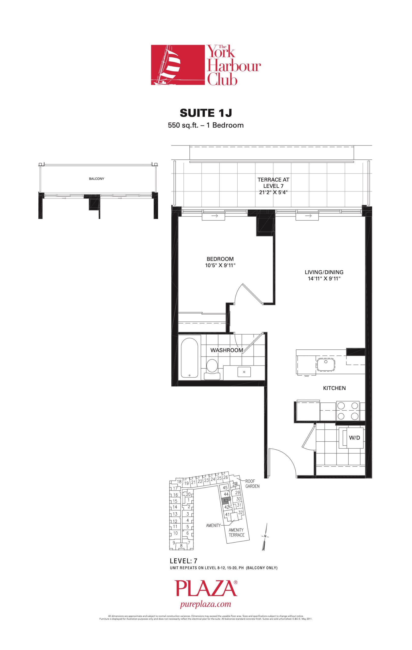 Suite 1J floor plan