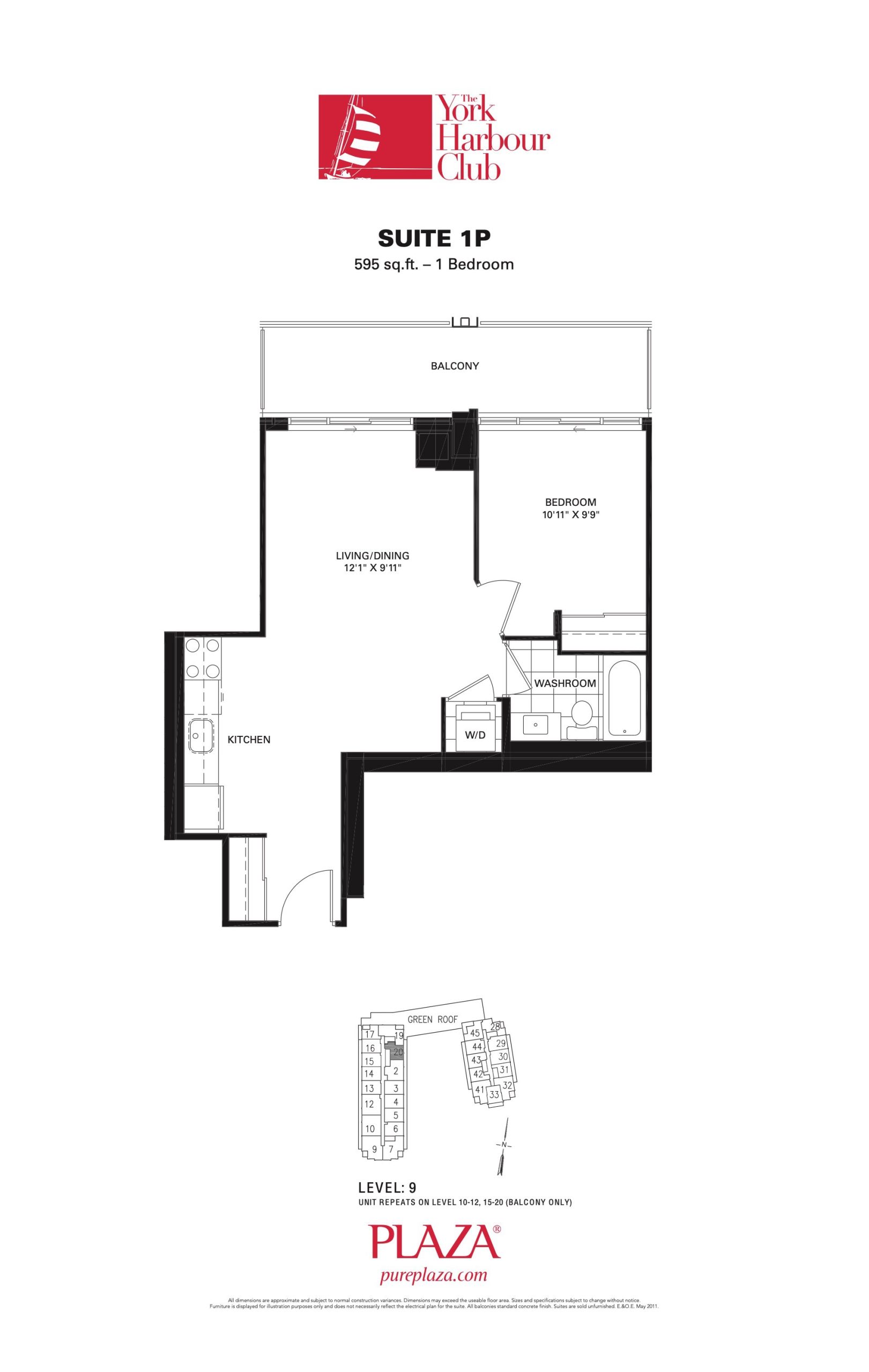 Suite 1P floor plan