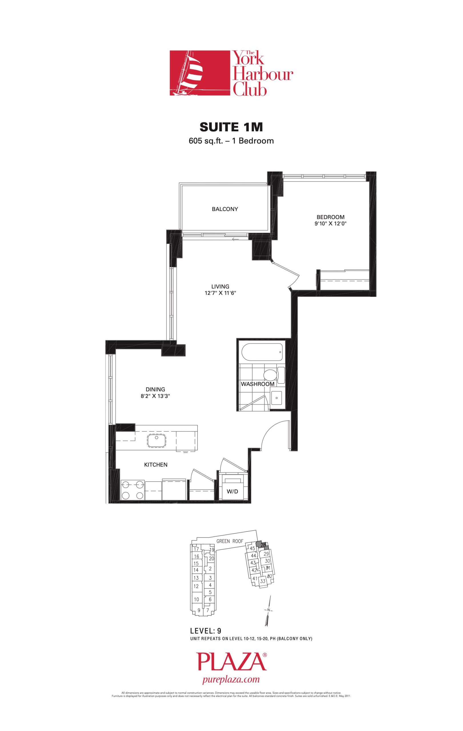 Suite 1M floor plan