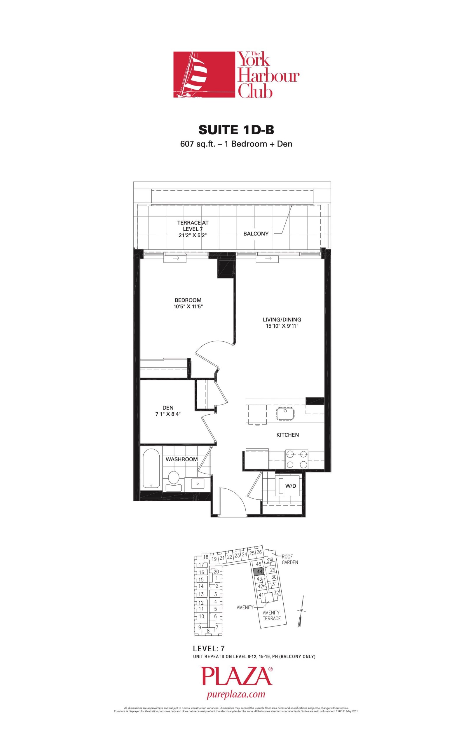 Suite 1D-B floor plan